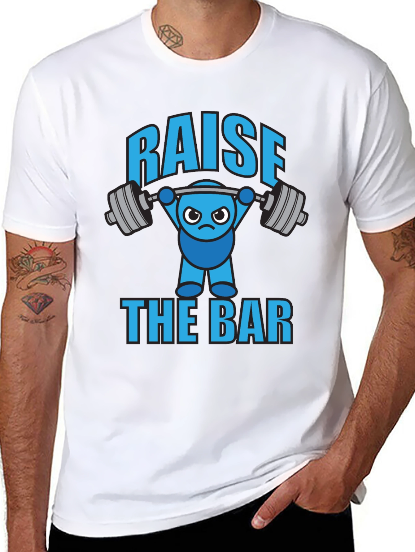 Raise The Bar Funny Gym T-Shirt