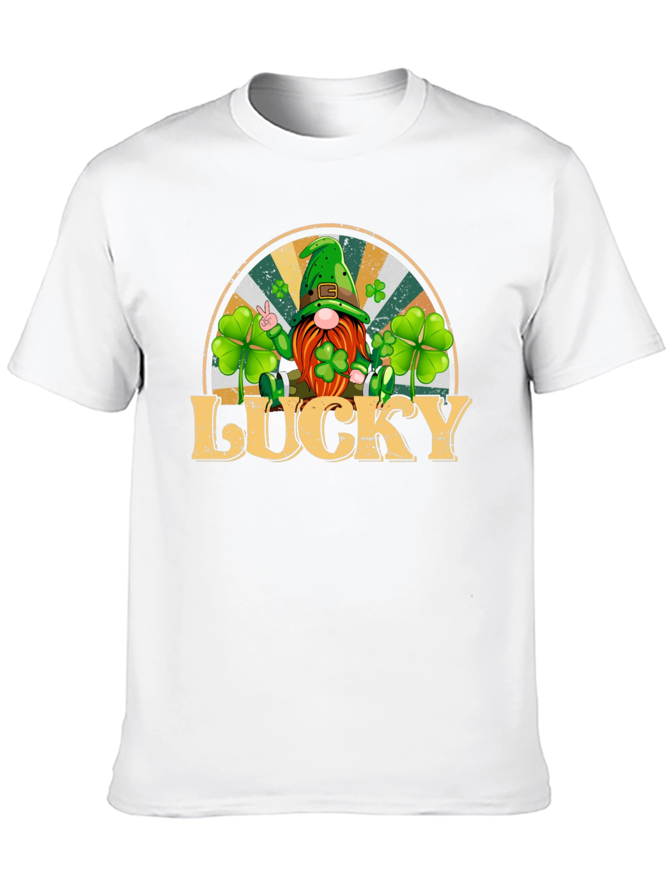Lucky St. Patricks Day Gnome Graphic Tee