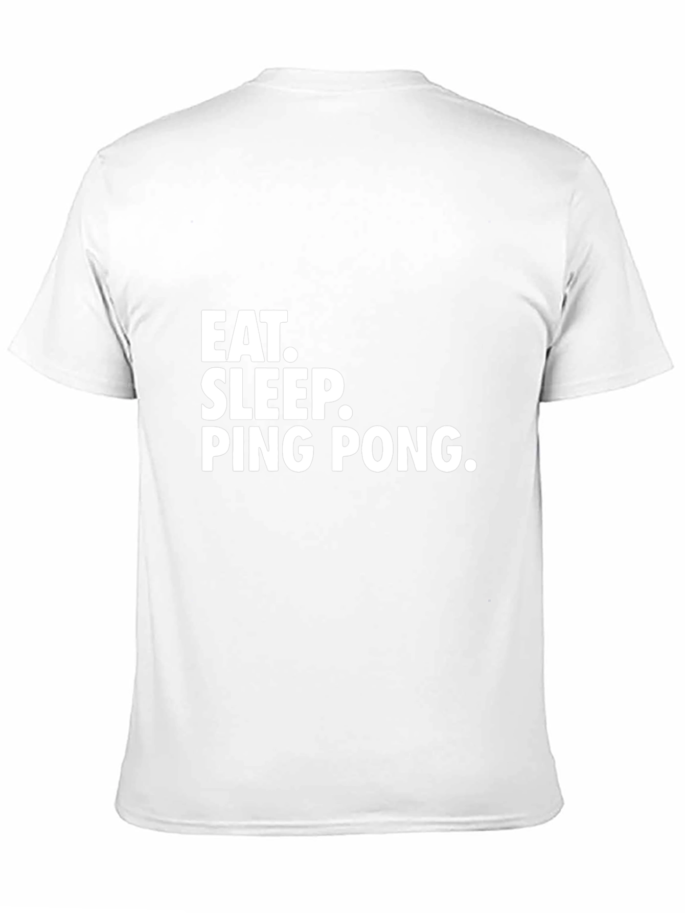 Eat Sleep Ping Pong Black Graphic T-Shirt