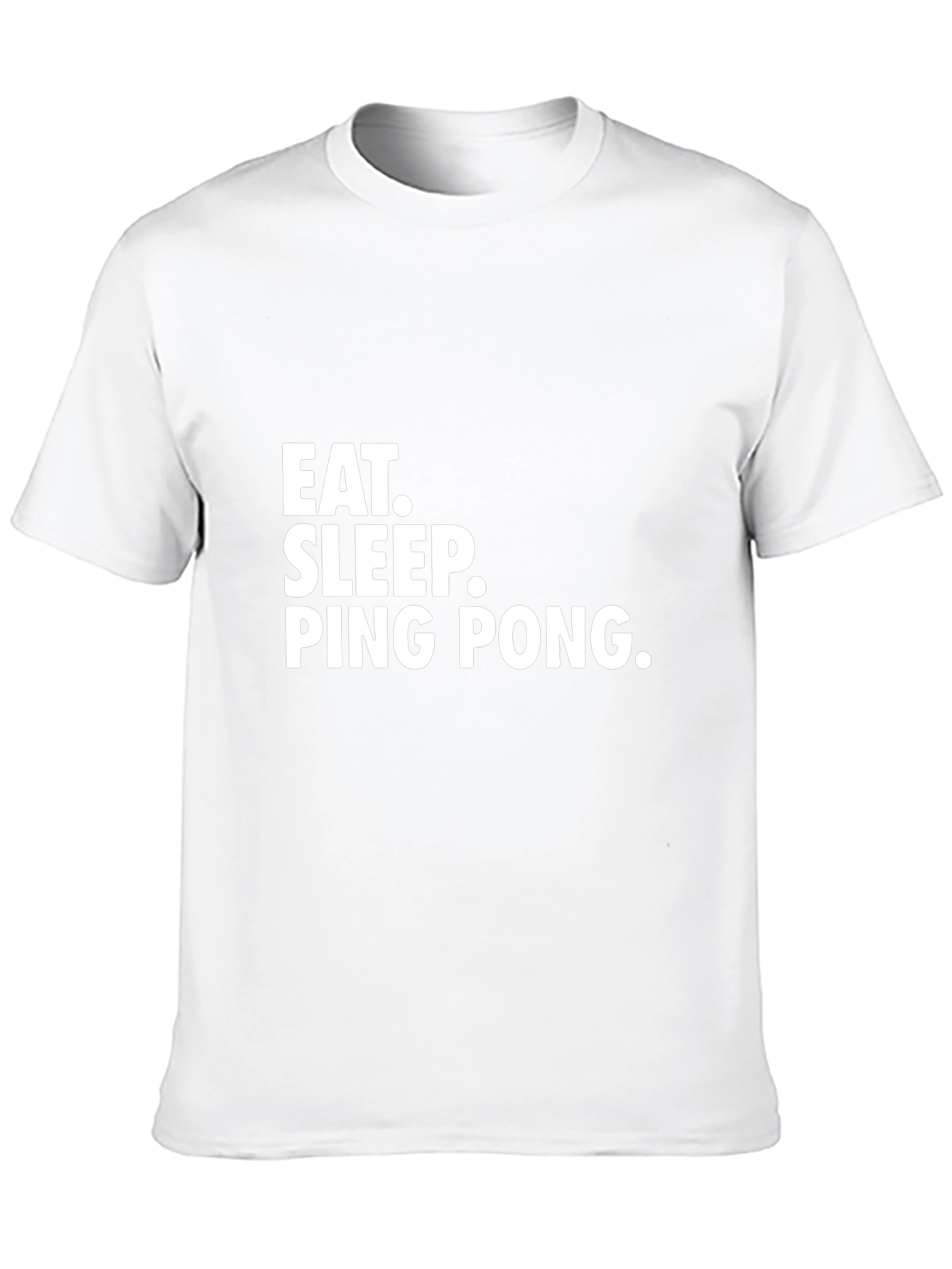 Eat Sleep Ping Pong Black Graphic T-Shirt