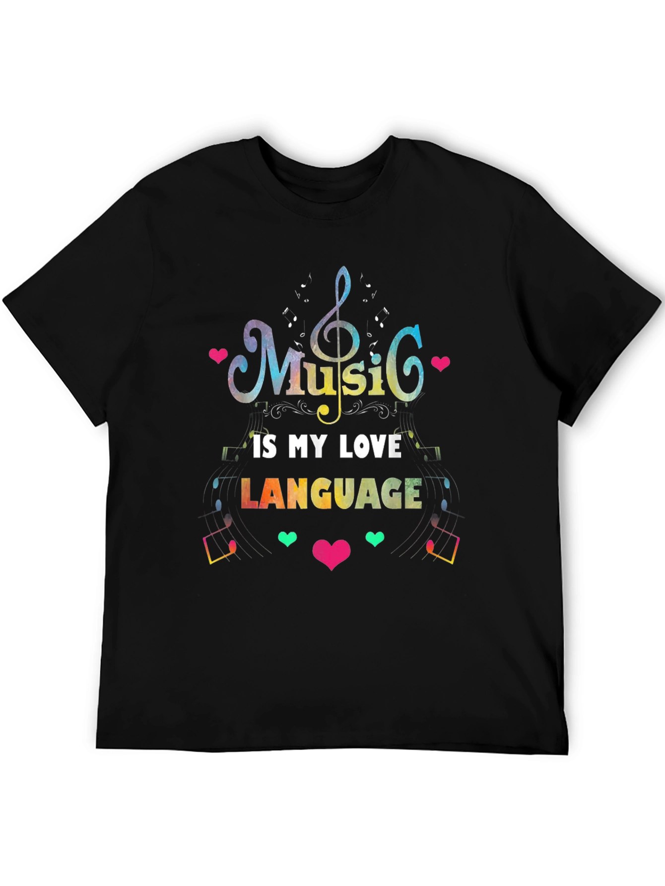 Music is My Love Language Graphic T-Shirt