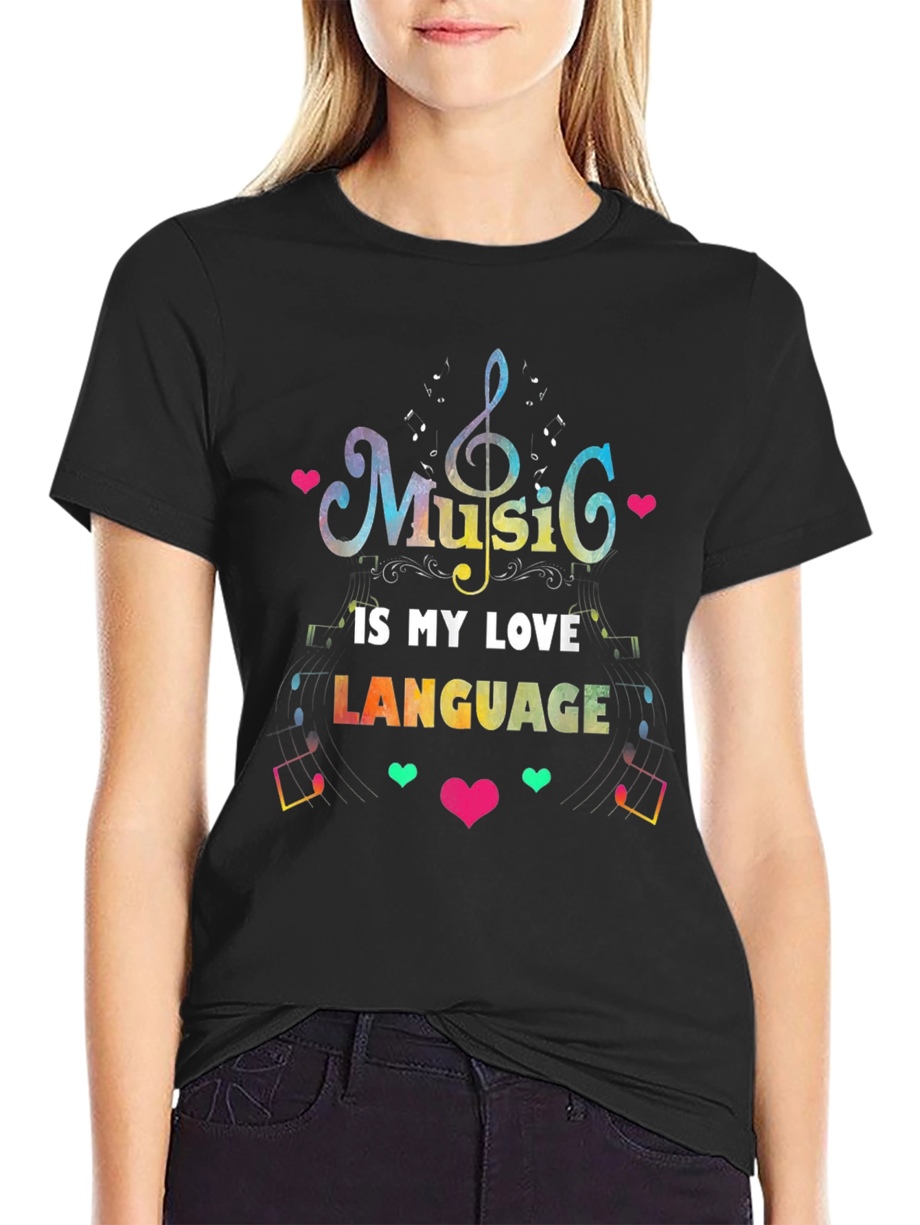 Music is My Love Language Graphic T-Shirt