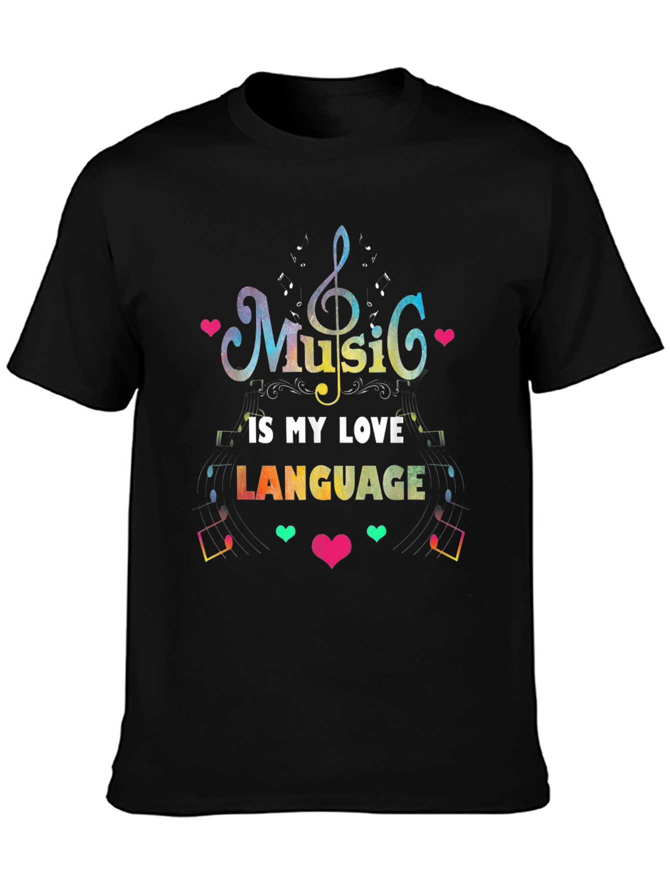 Music is My Love Language Graphic T-Shirt