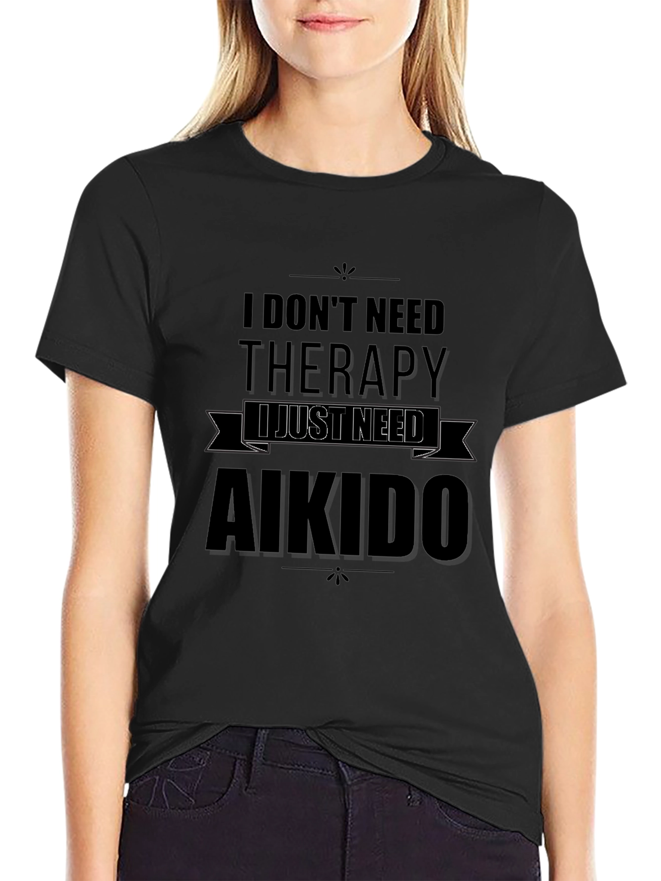 Aikido Therapy T-Shirt Funny Martial Arts Tee