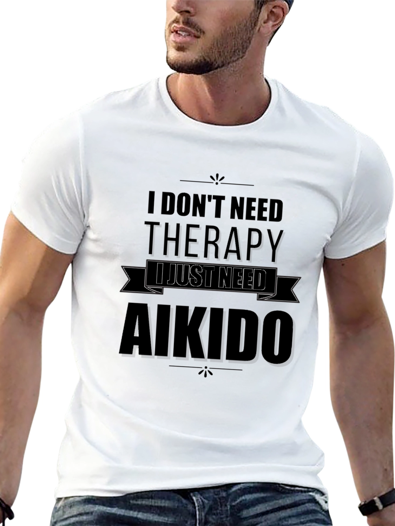 Aikido Therapy T-Shirt Funny Martial Arts Tee