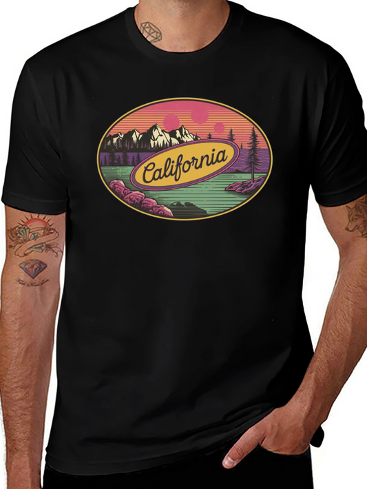California Graphic Tee - Retro Style