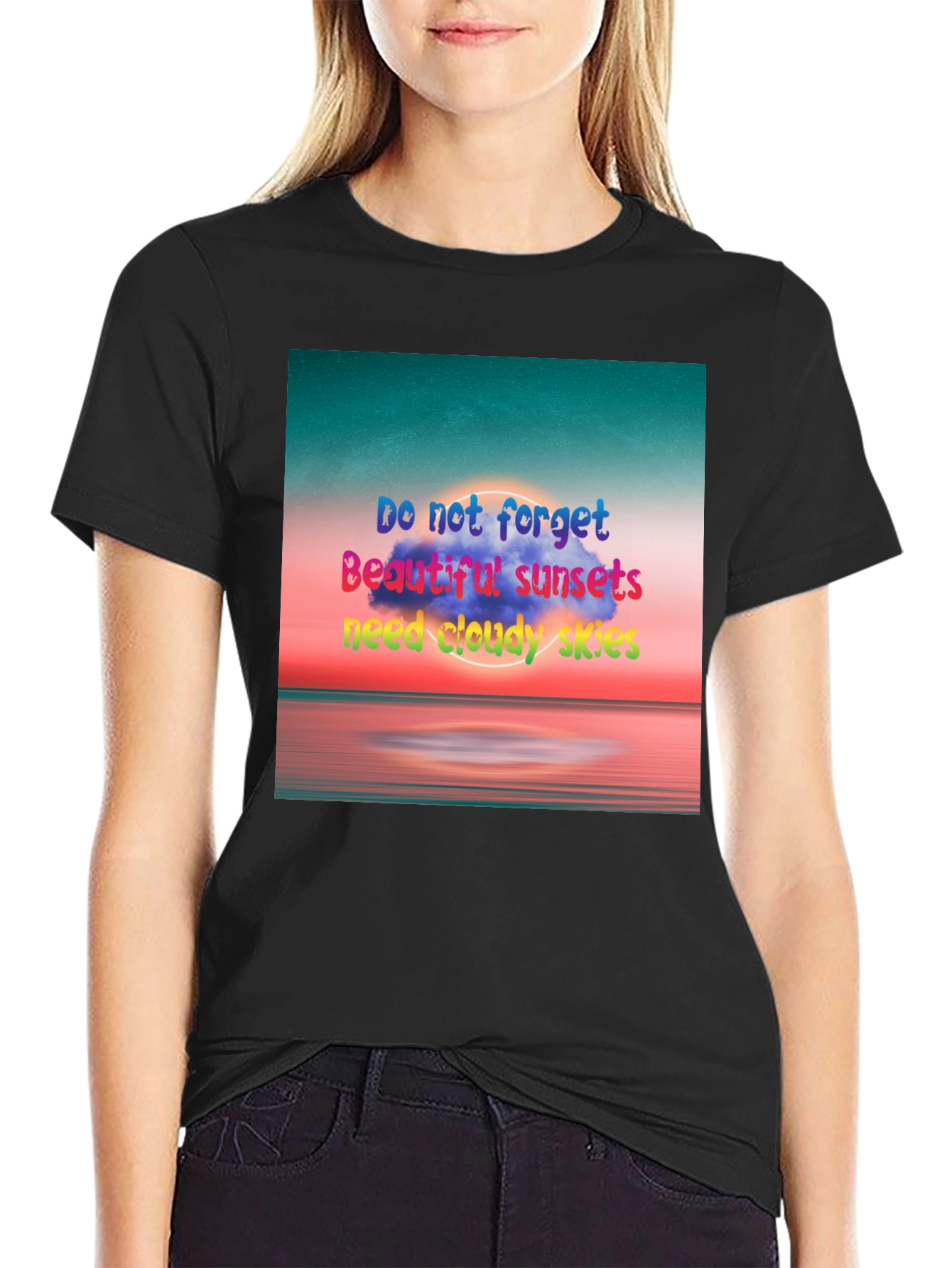 Sunset Skies Graphic Tee - Inspirational T-Shirt
