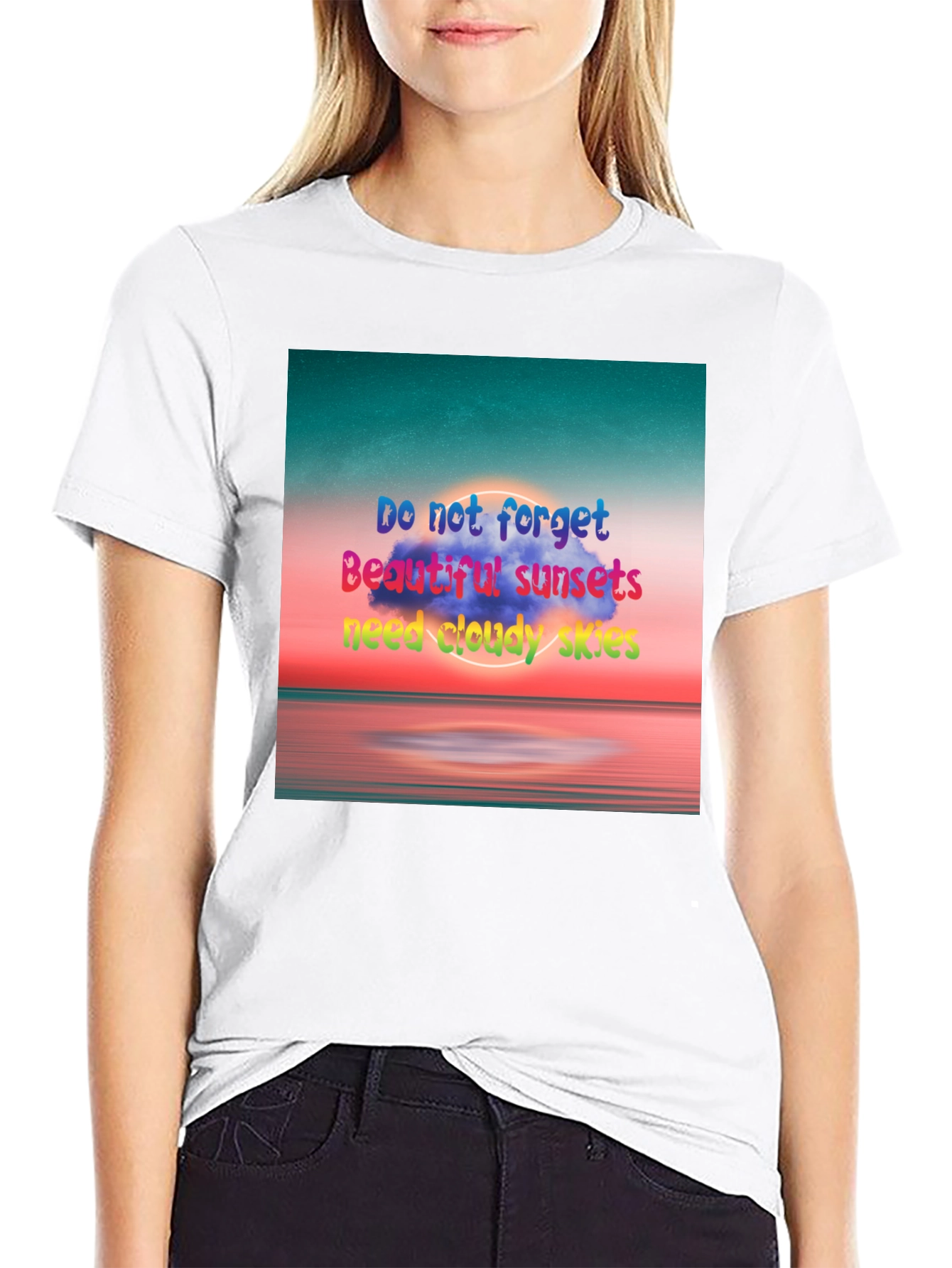 Sunset Skies Graphic Tee - Inspirational T-Shirt