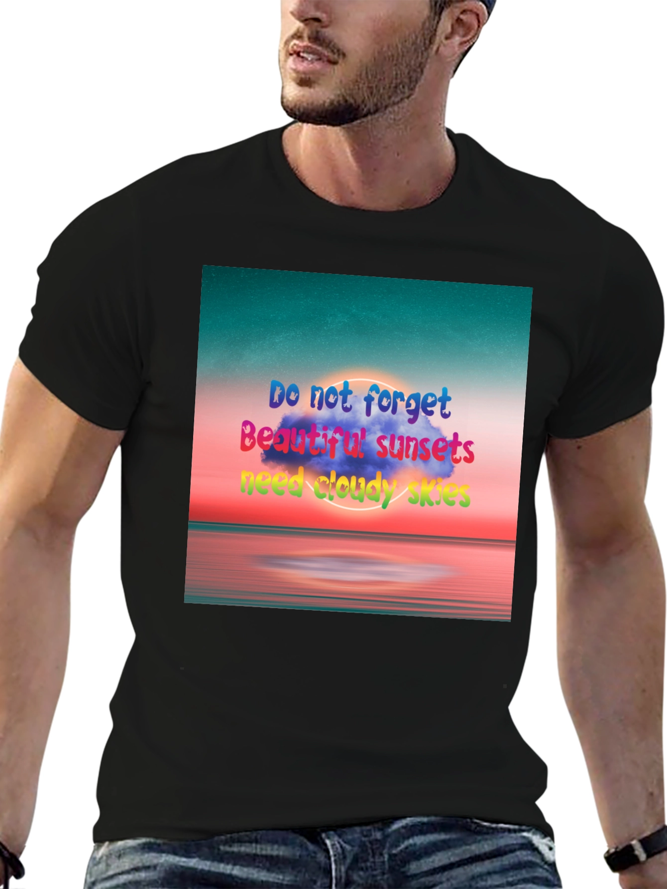 Sunset Skies Graphic Tee - Inspirational T-Shirt