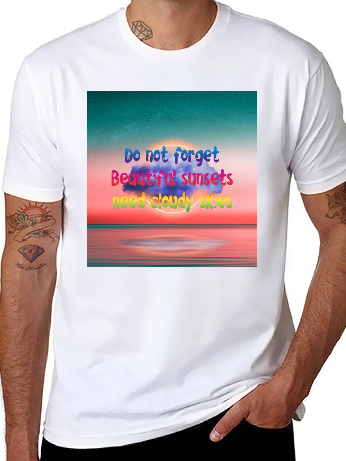 Sunset Skies Graphic Tee - Inspirational T-Shirt