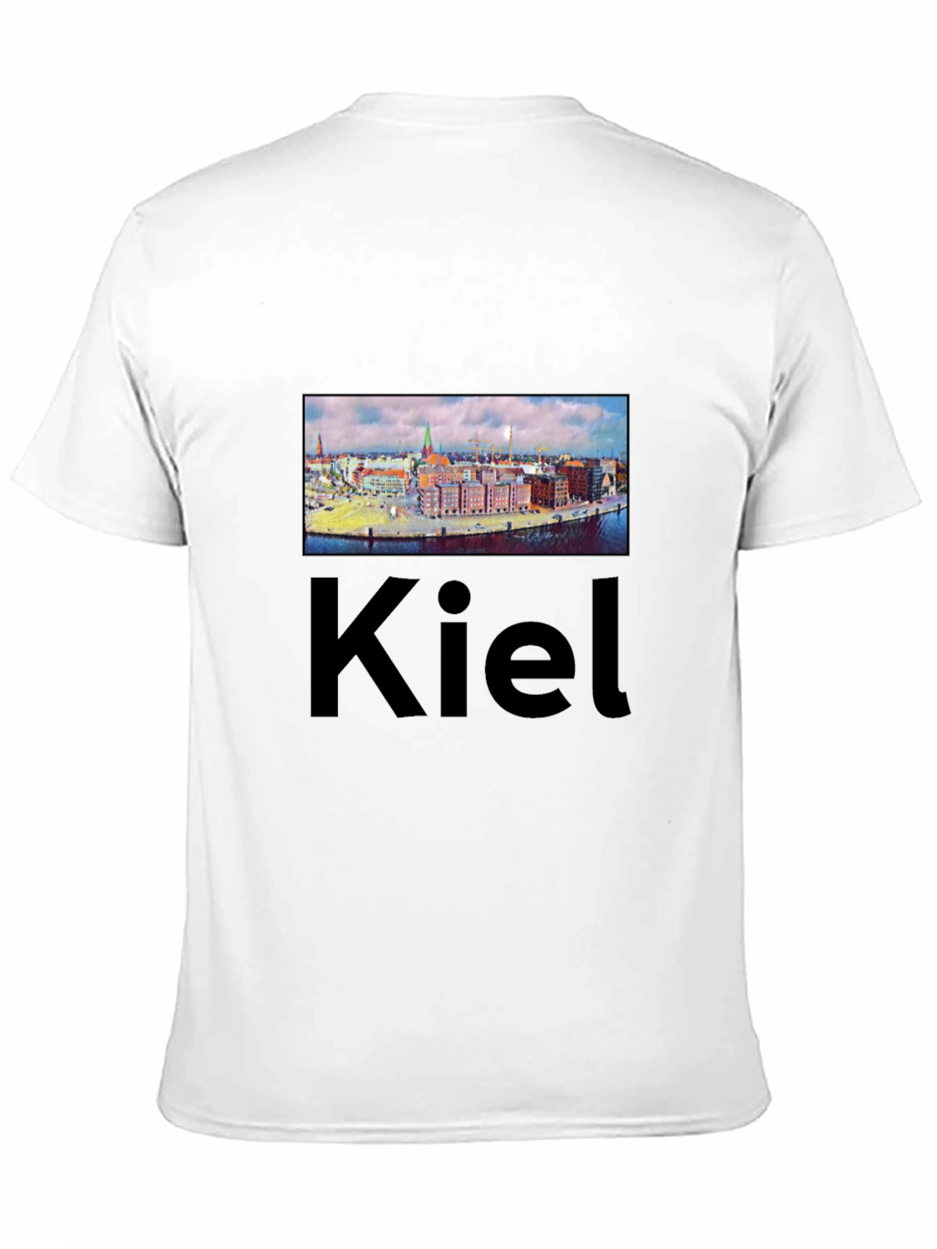 Kiel T-Shirt - Cityscape Graphic Tee - Black