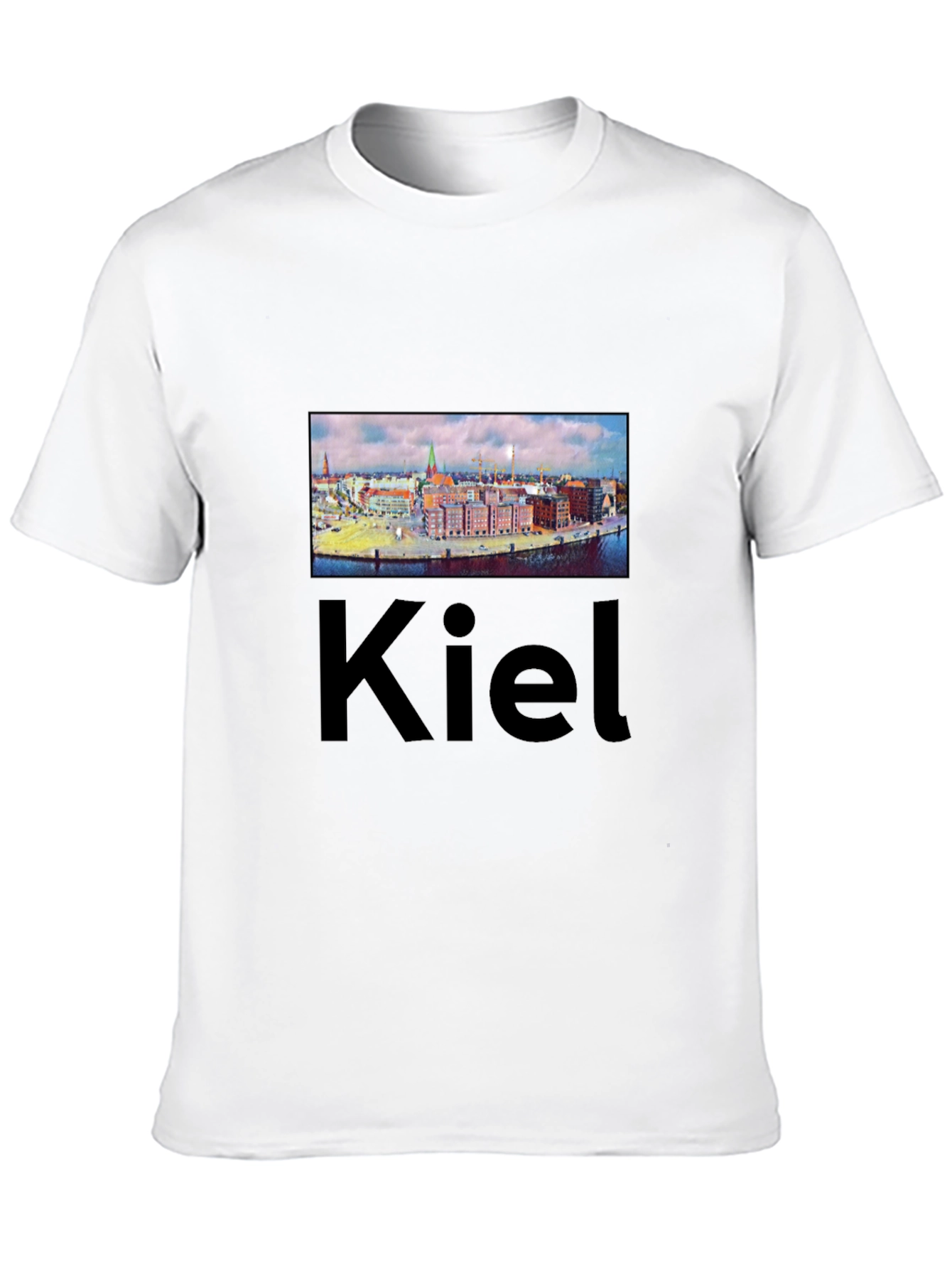 Kiel T-Shirt - Cityscape Graphic Tee - Black