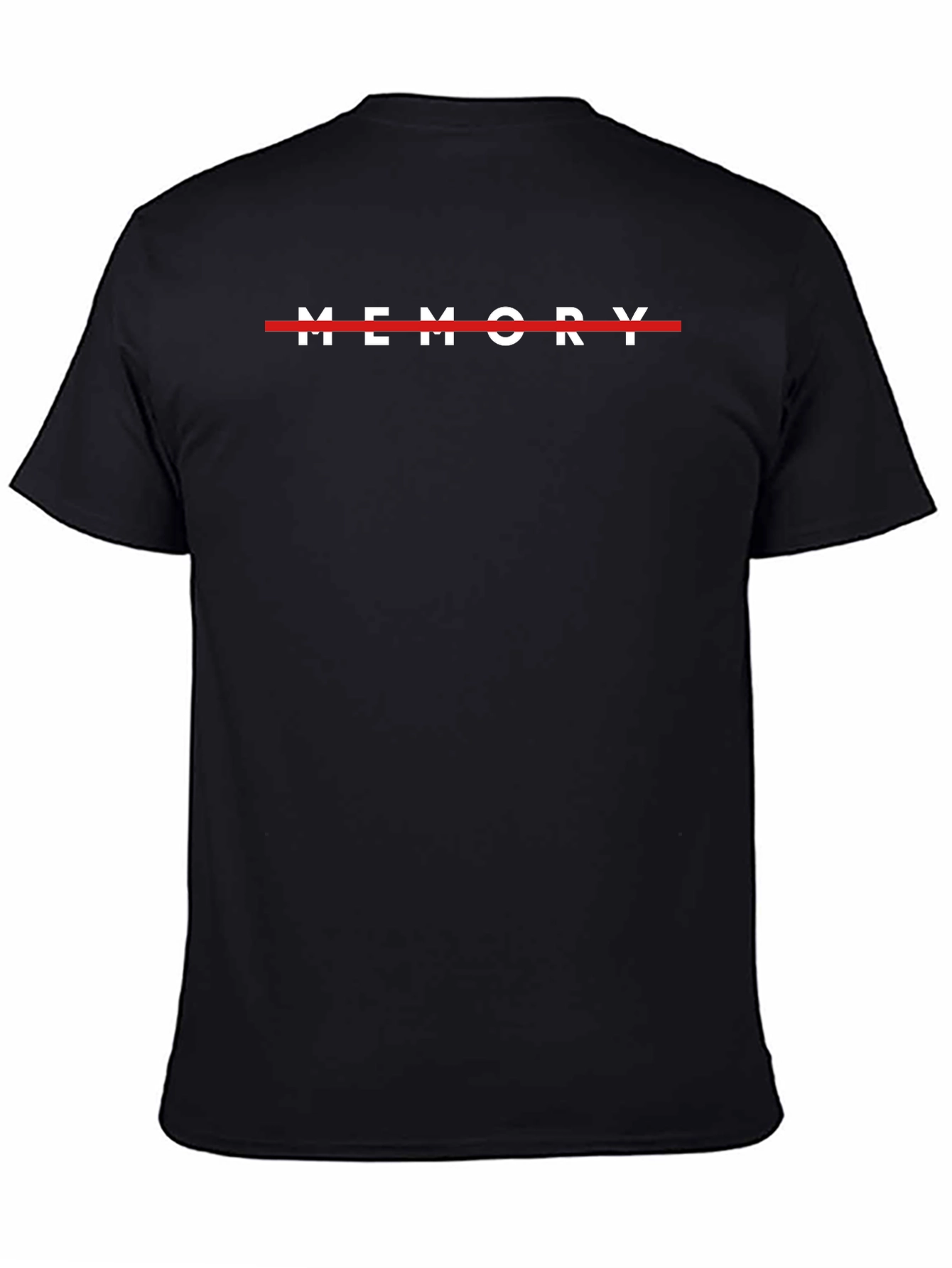 Memory Graphic Tee - Stylish Black Cotton T-Shirt