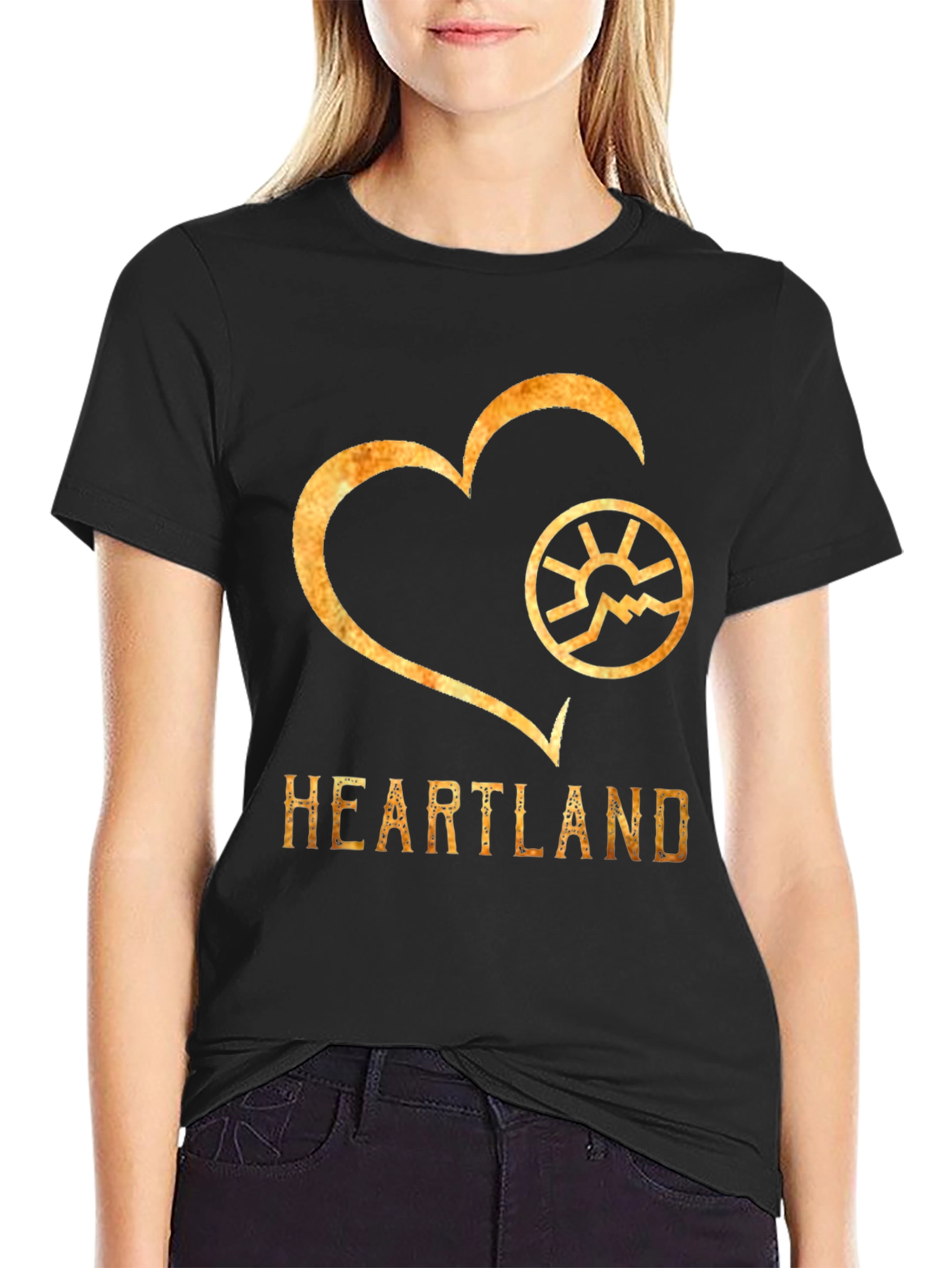 Heartland Graphic Print Crew Neck T-Shirt