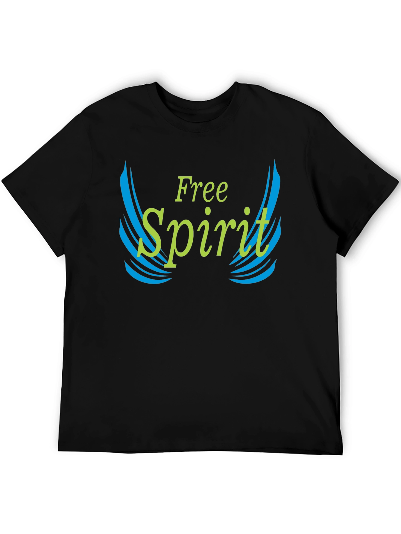 Free Spirit Graphic Tee - Black Cotton Blend