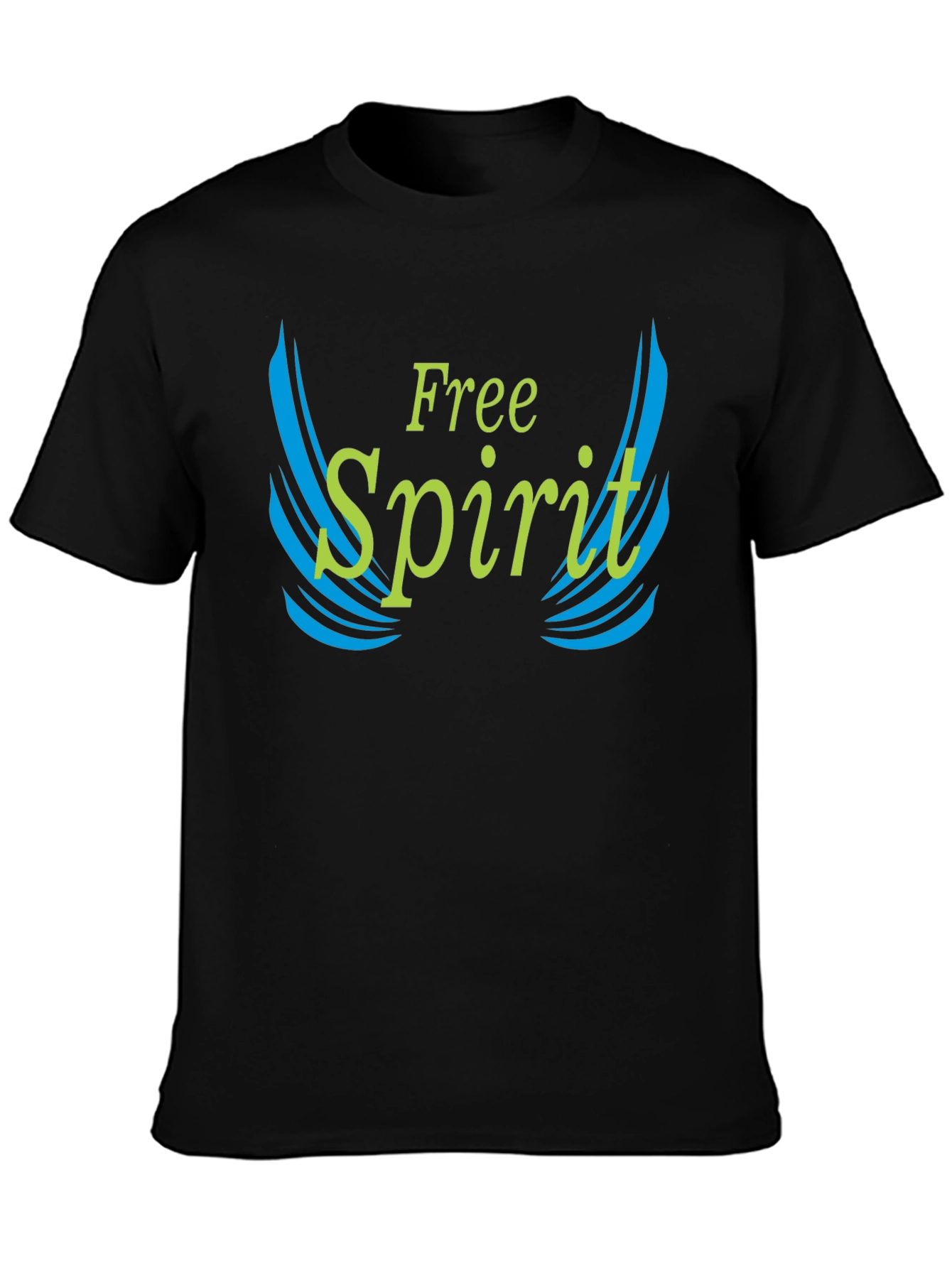 Free Spirit Graphic Tee - Black Cotton Blend
