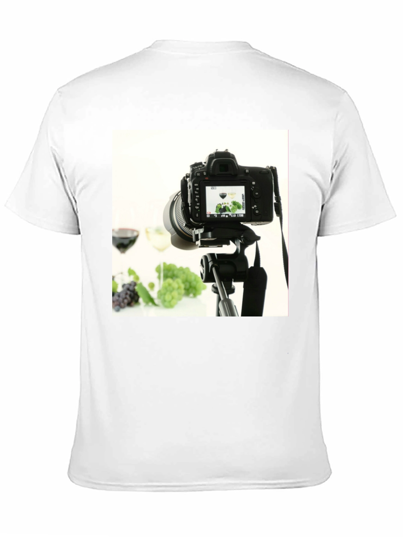 Photographers Delight: Camera & Wine Graphic Tee