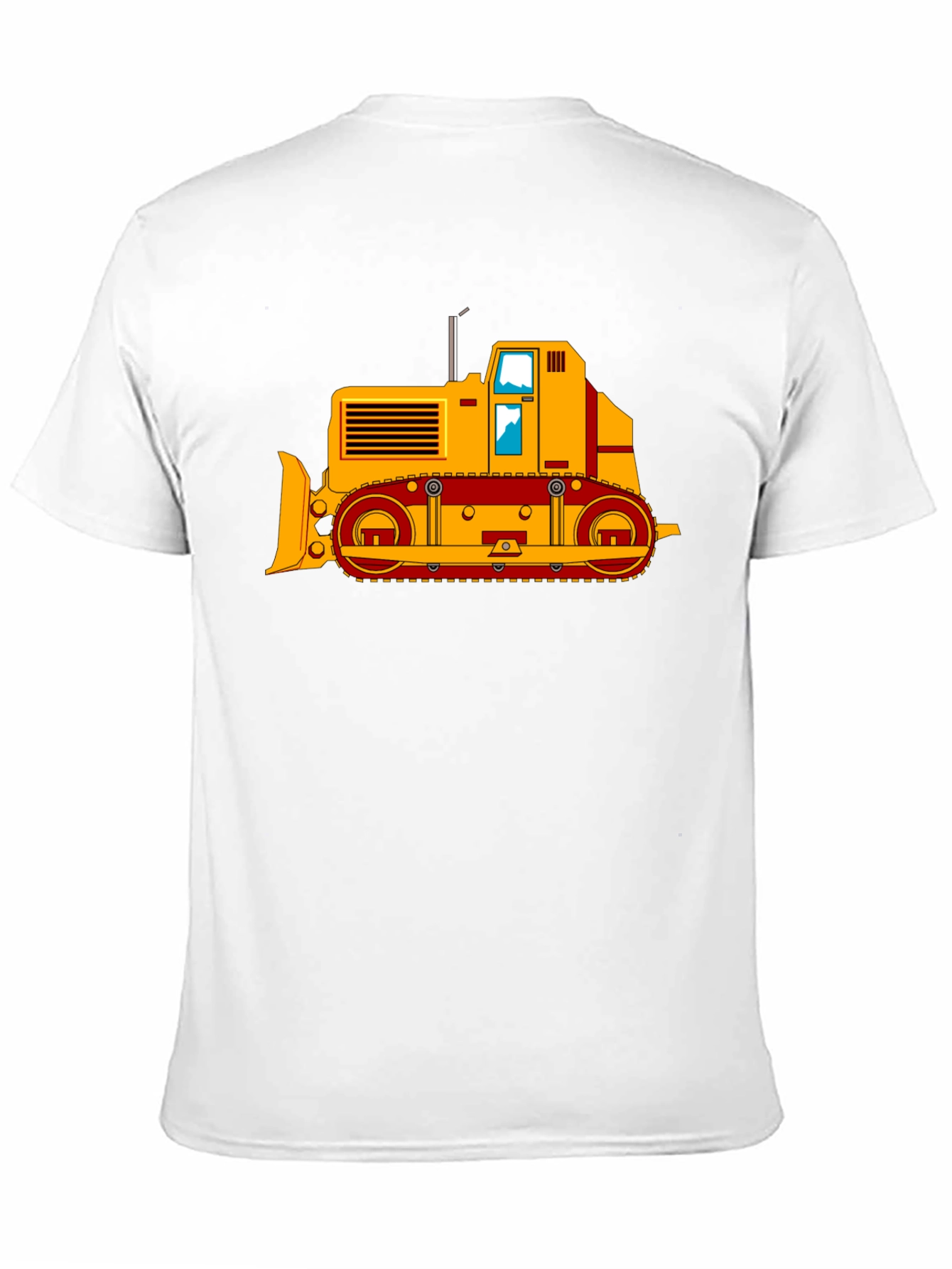 Bulldozer Graphic Tee - Black Cotton T-Shirt