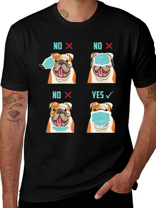 Bulldog Mask T-Shirt - Wear Mask Right!