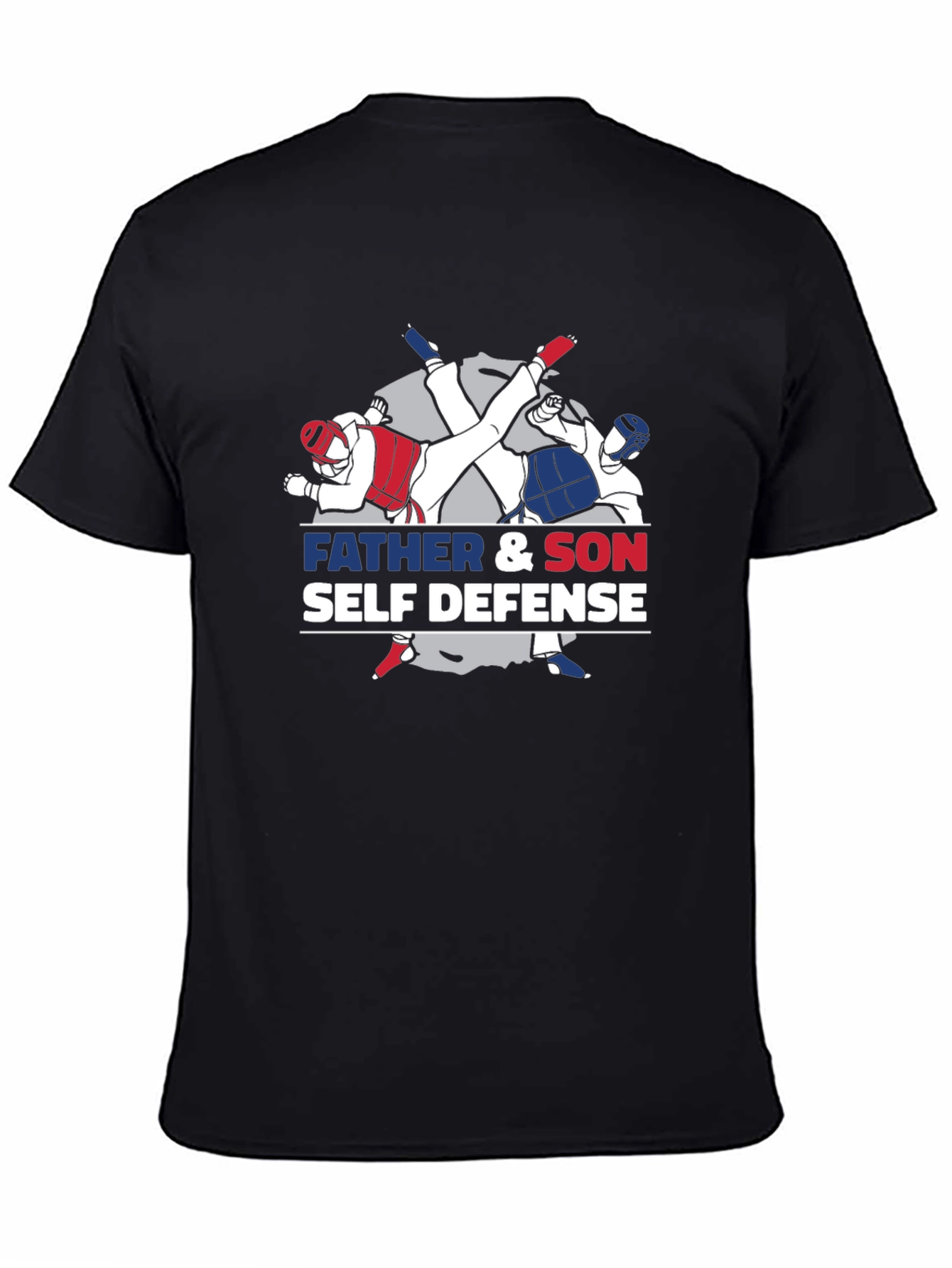 Father & Son Self Defense Black T-Shirt