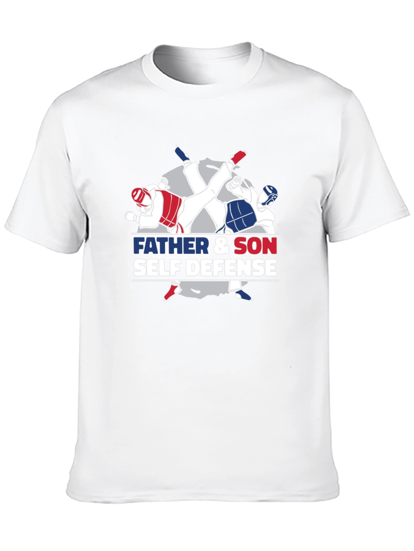 Father & Son Self Defense Black T-Shirt