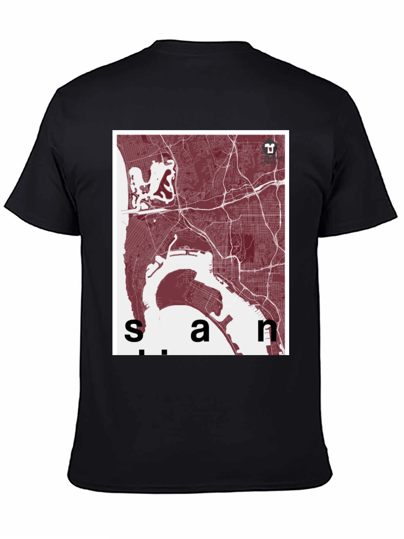 San Diego Map T-Shirt