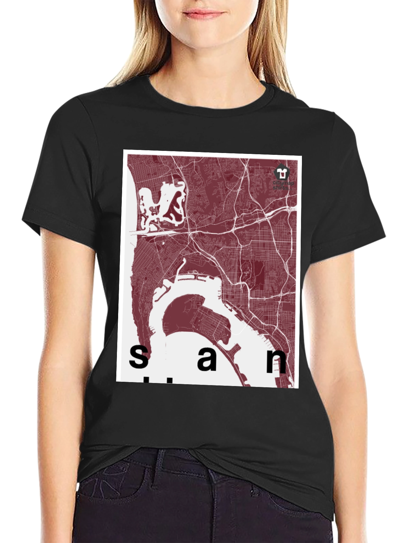 San Diego Map T-Shirt