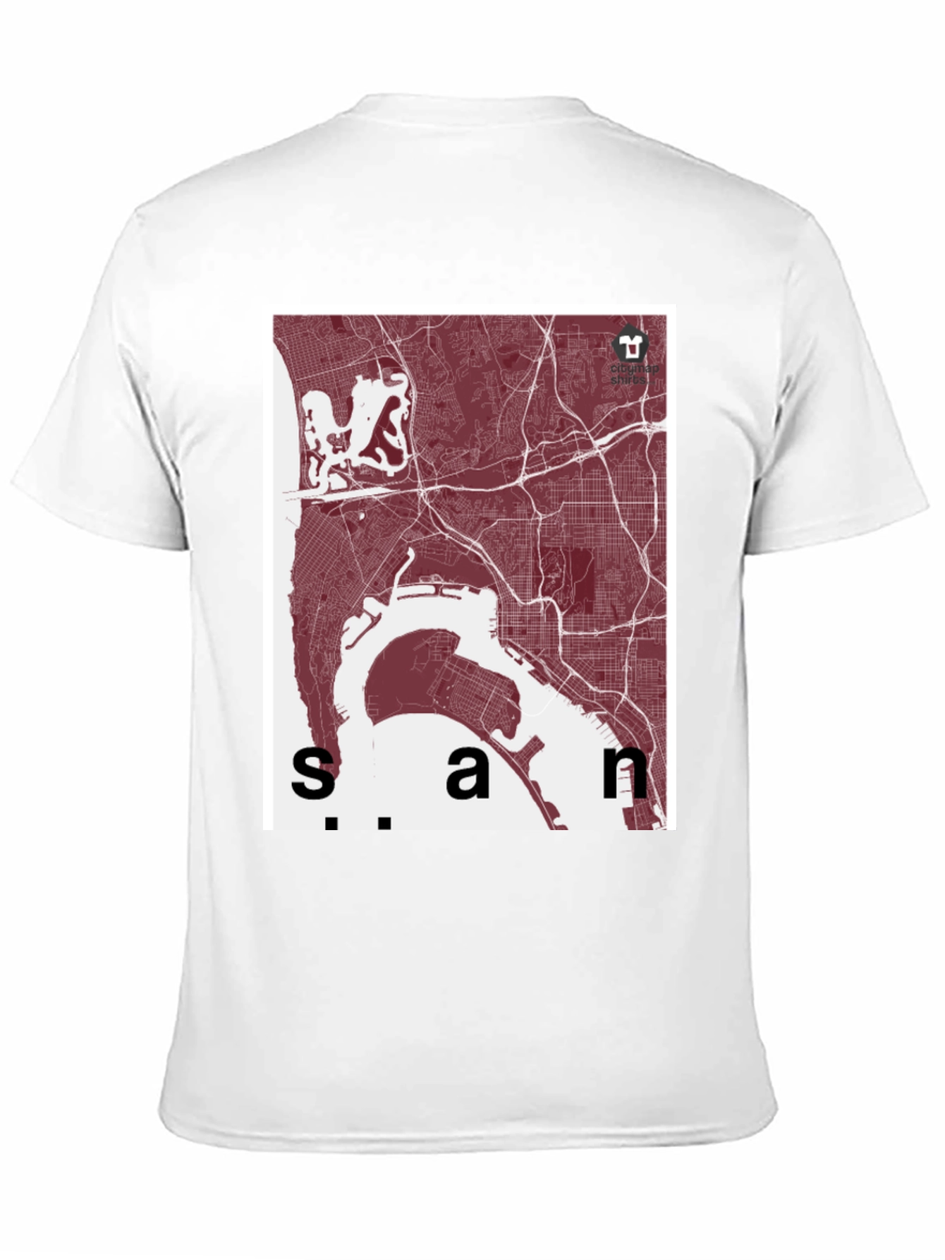 San Diego Map T-Shirt