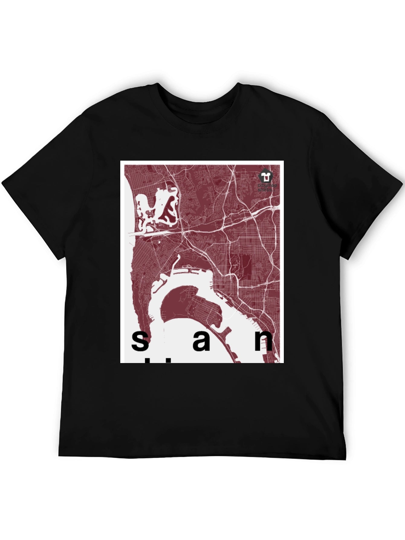 San Diego Map T-Shirt