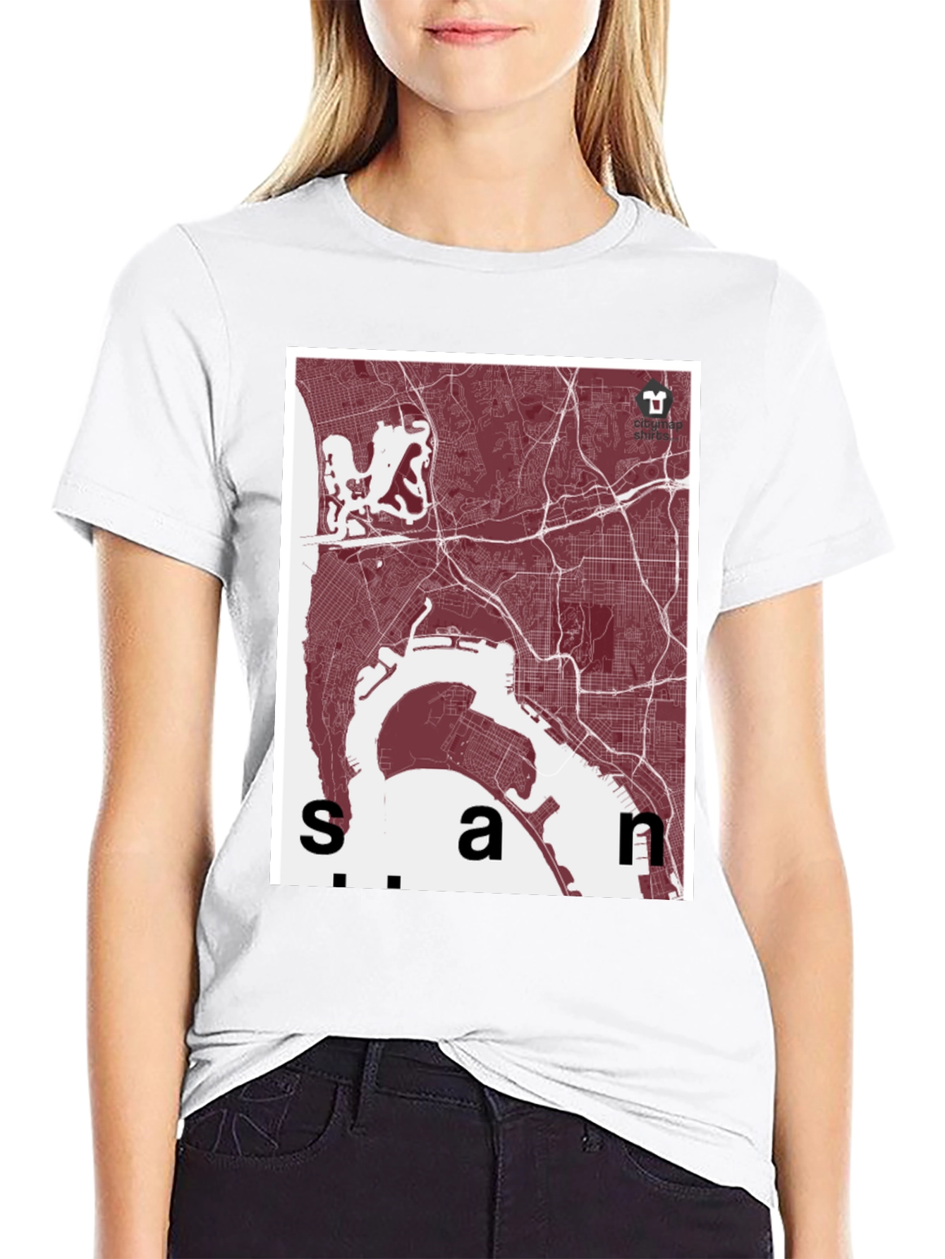 San Diego Map T-Shirt