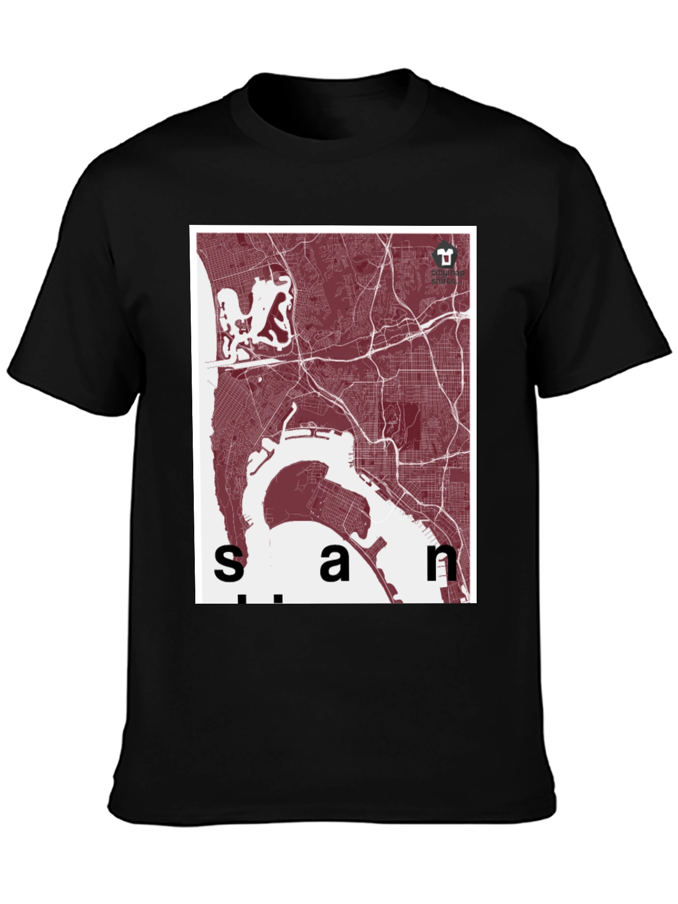 San Diego Map T-Shirt