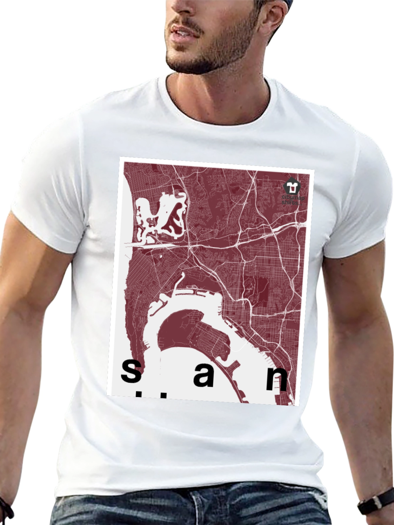 San Diego Map T-Shirt