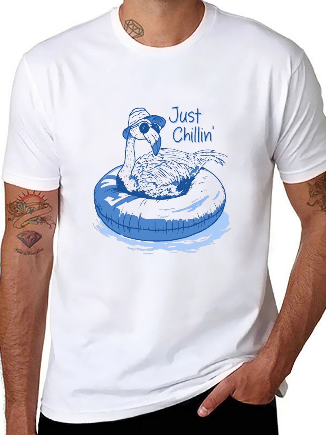 Just Chillin Flamingo T-Shirt