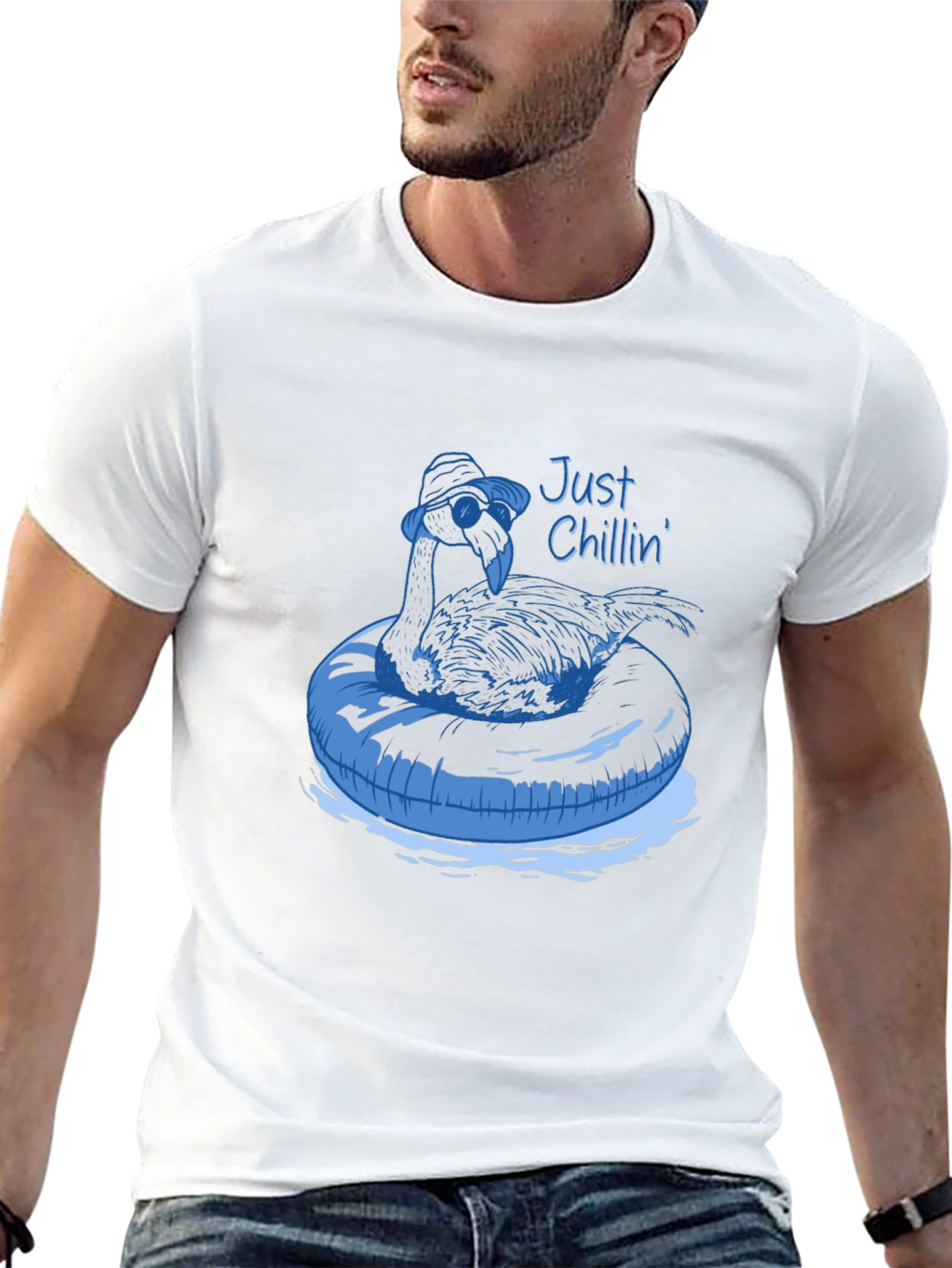 Just Chillin Flamingo T-Shirt