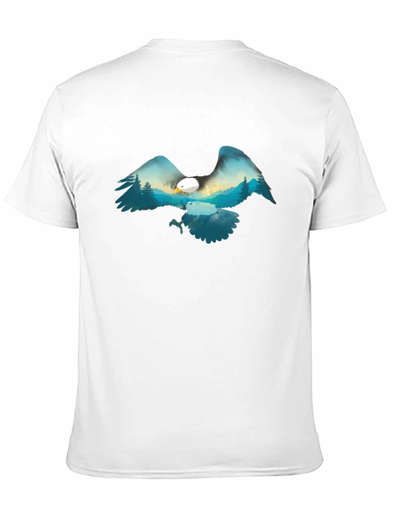 Eagle Mountain Scene Graphic Tee - Black