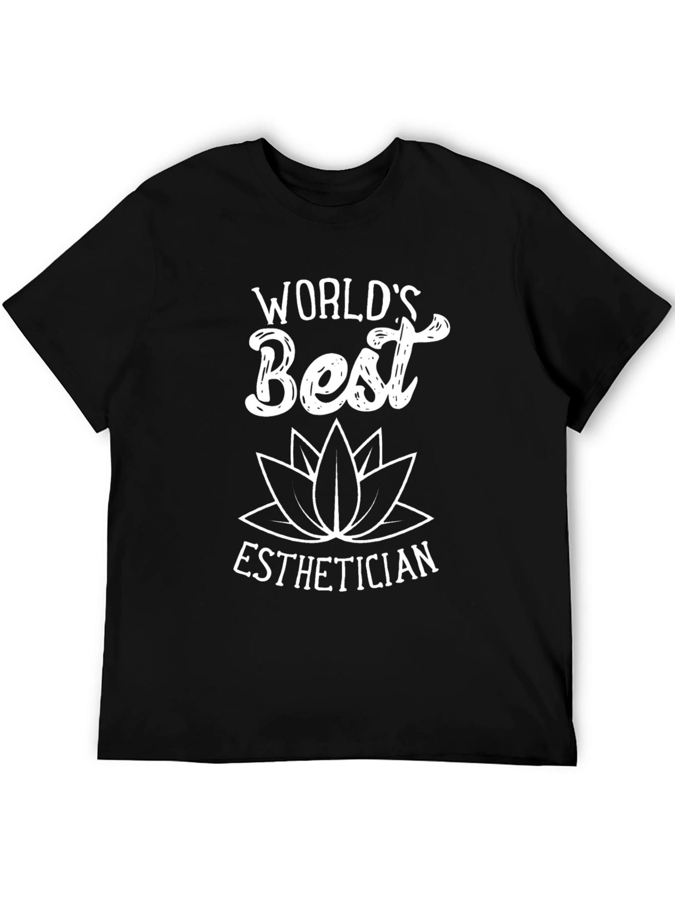 Worlds Best Esthetician Black T-Shirt