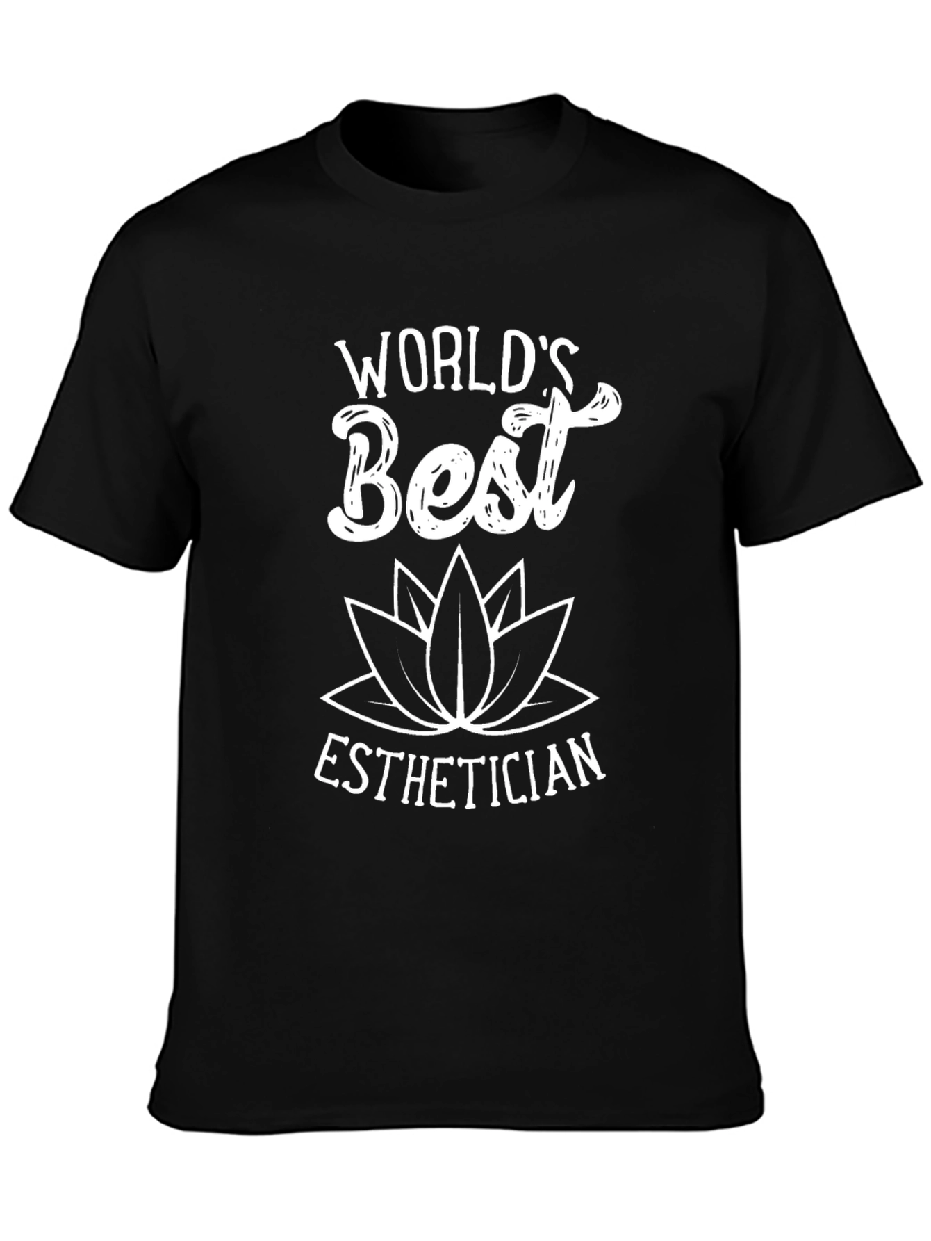 Worlds Best Esthetician Black T-Shirt