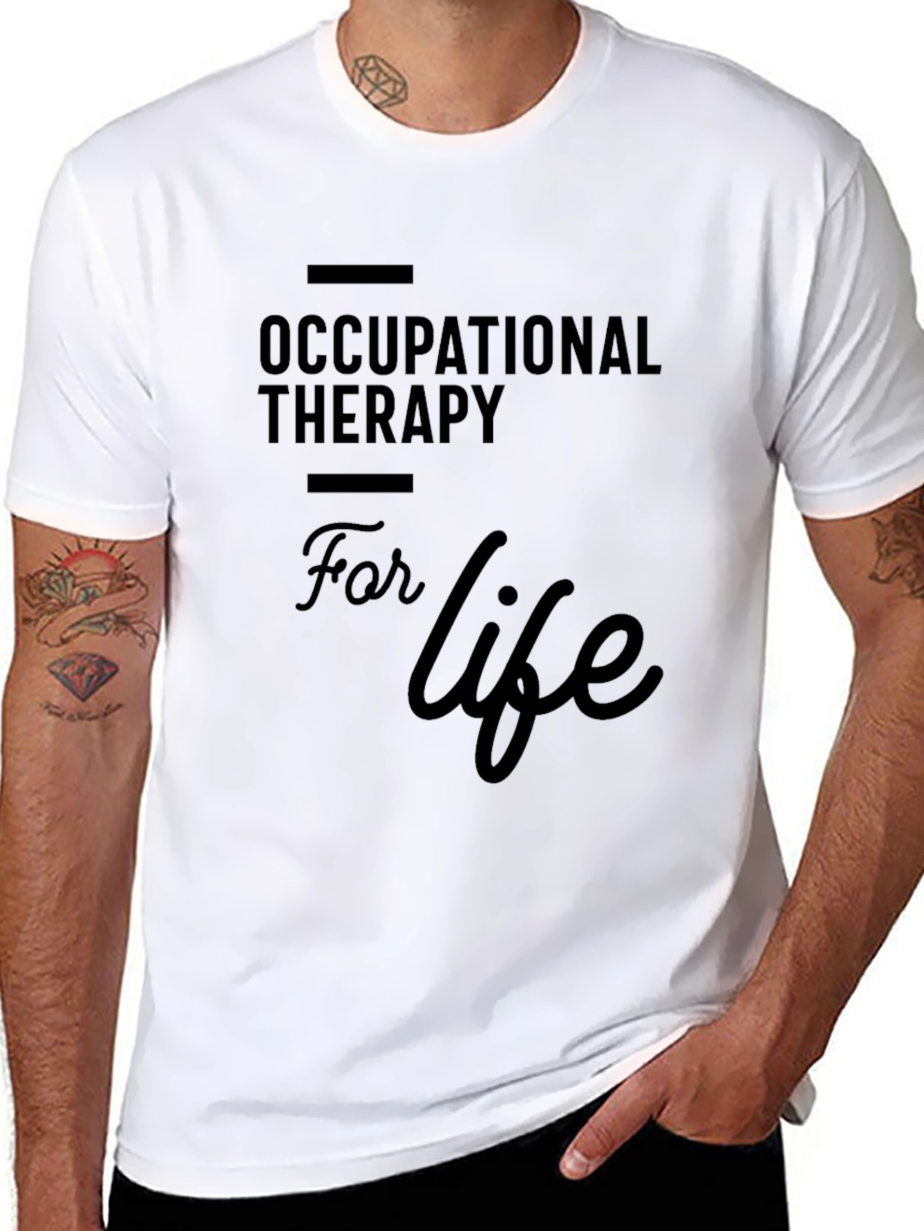 Occupational Therapy For Life Black T-Shirt