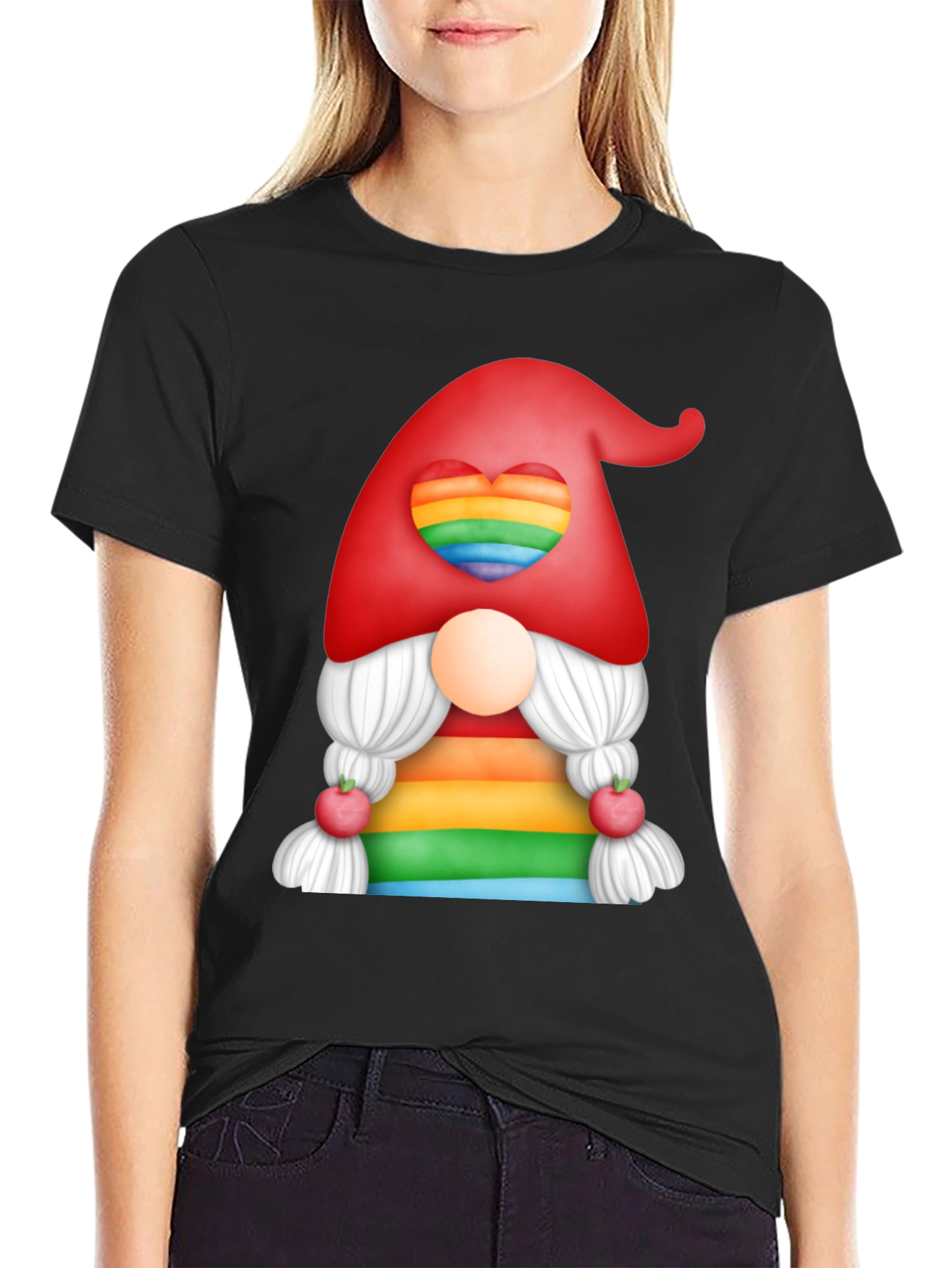 Rainbow Gnome Graphic Tee - Pride Love