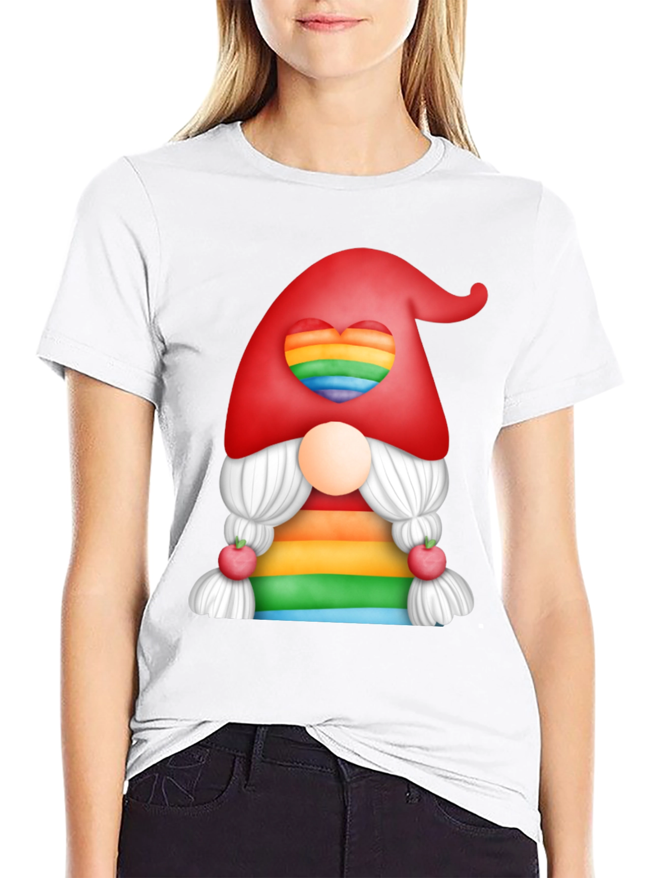Rainbow Gnome Graphic Tee - Pride Love