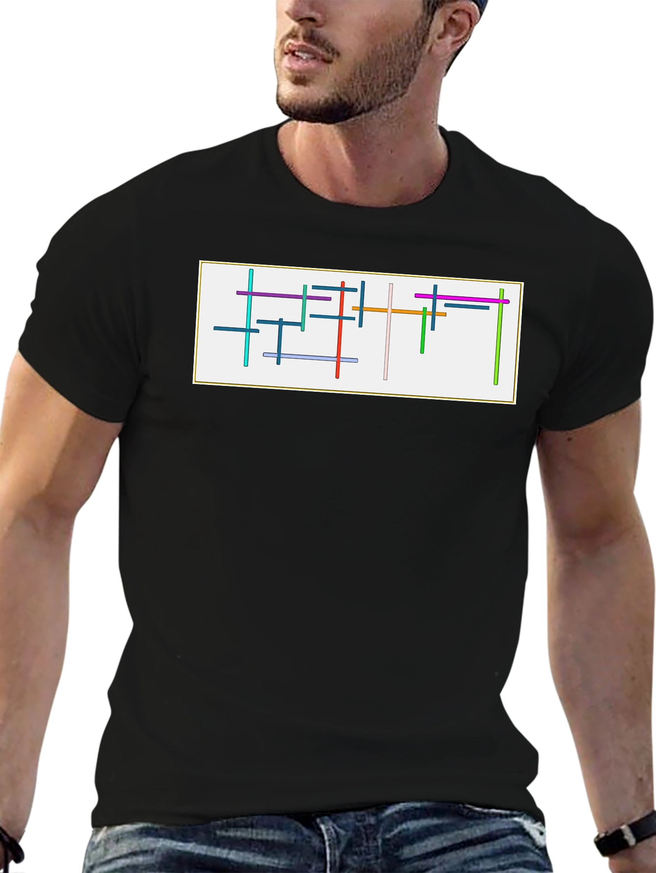 Abstract Graphic Tee - Modern Art T-Shirt