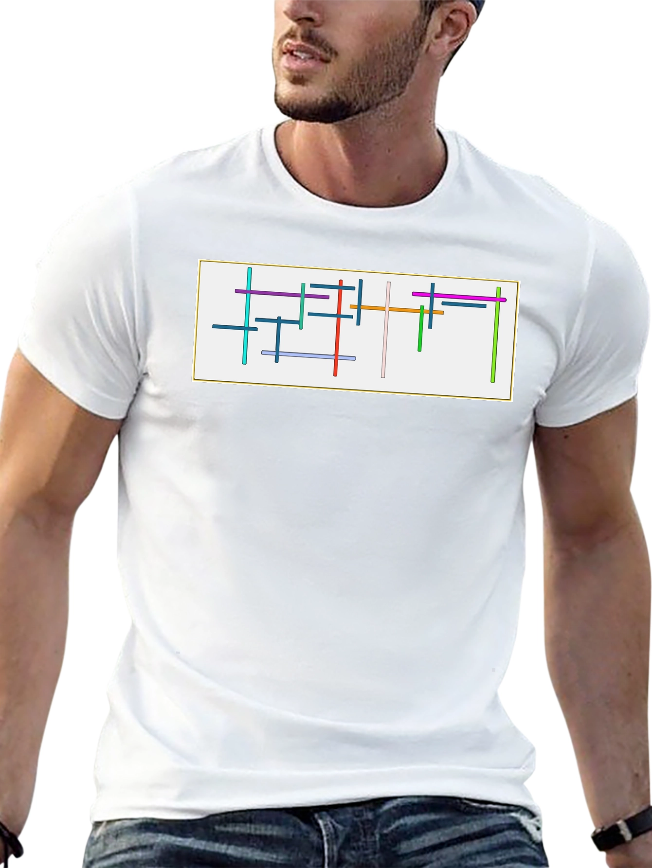 Abstract Graphic Tee - Modern Art T-Shirt