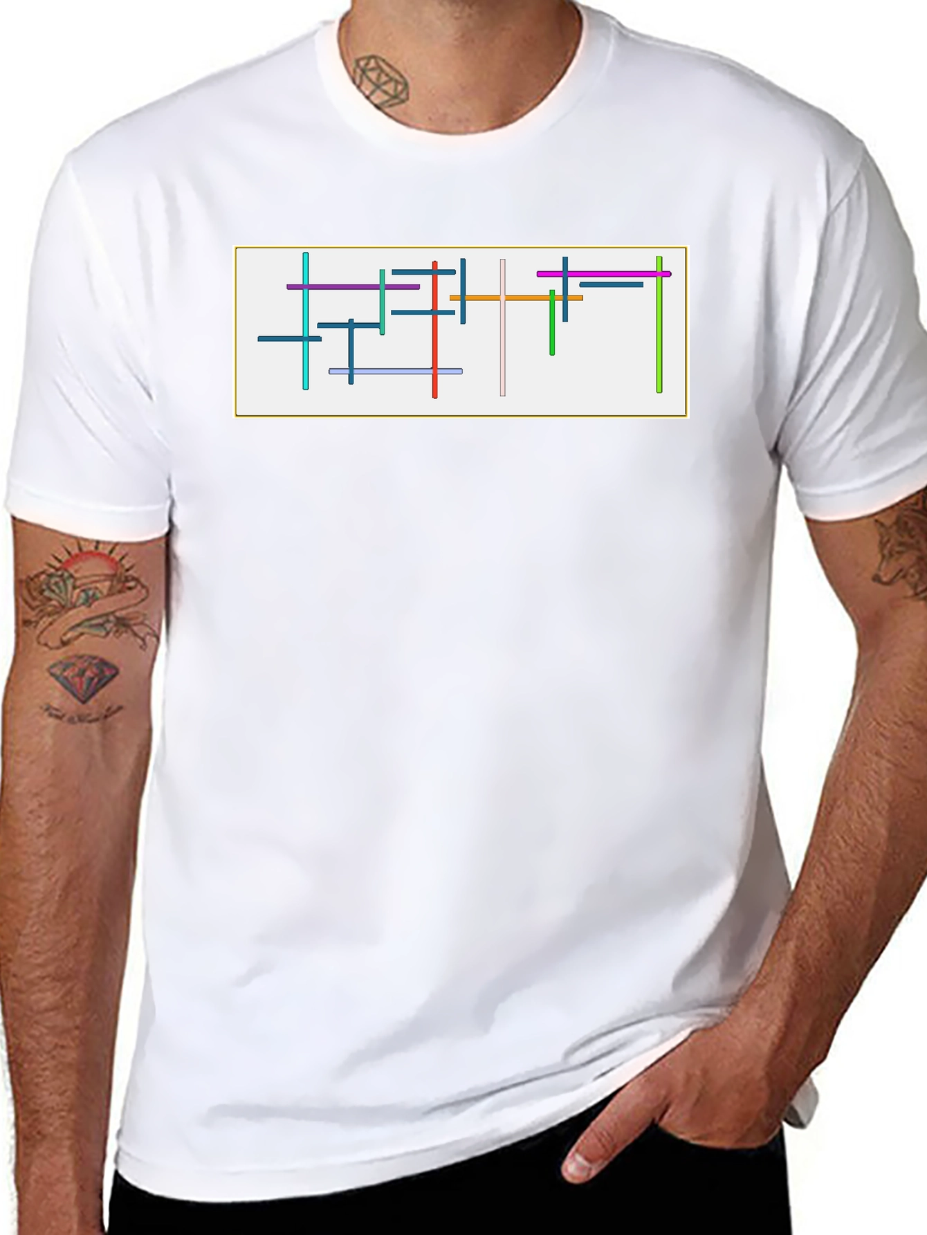 Abstract Graphic Tee - Modern Art T-Shirt