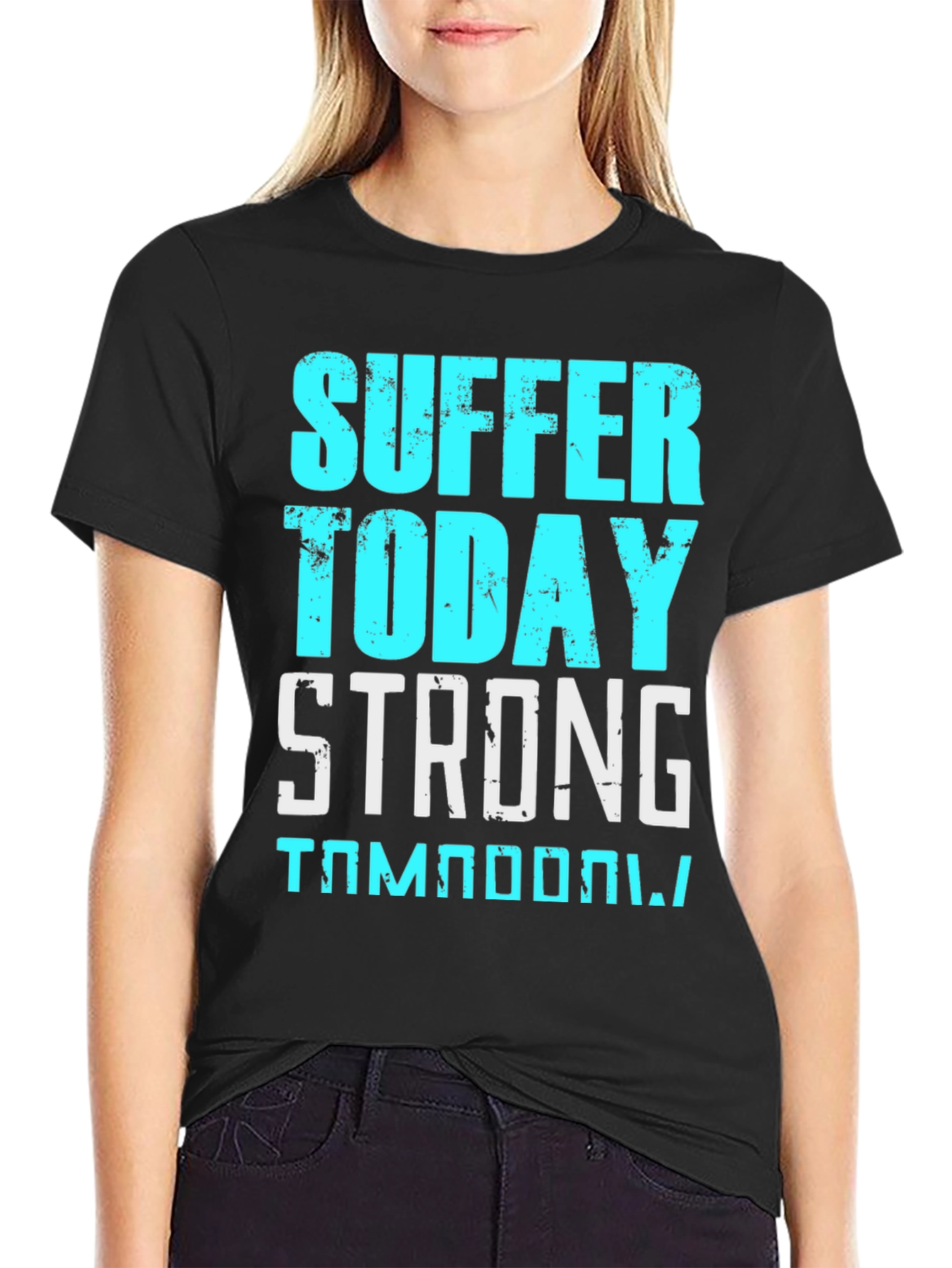 Suffer Today Strong T-Shirt Black Cotton