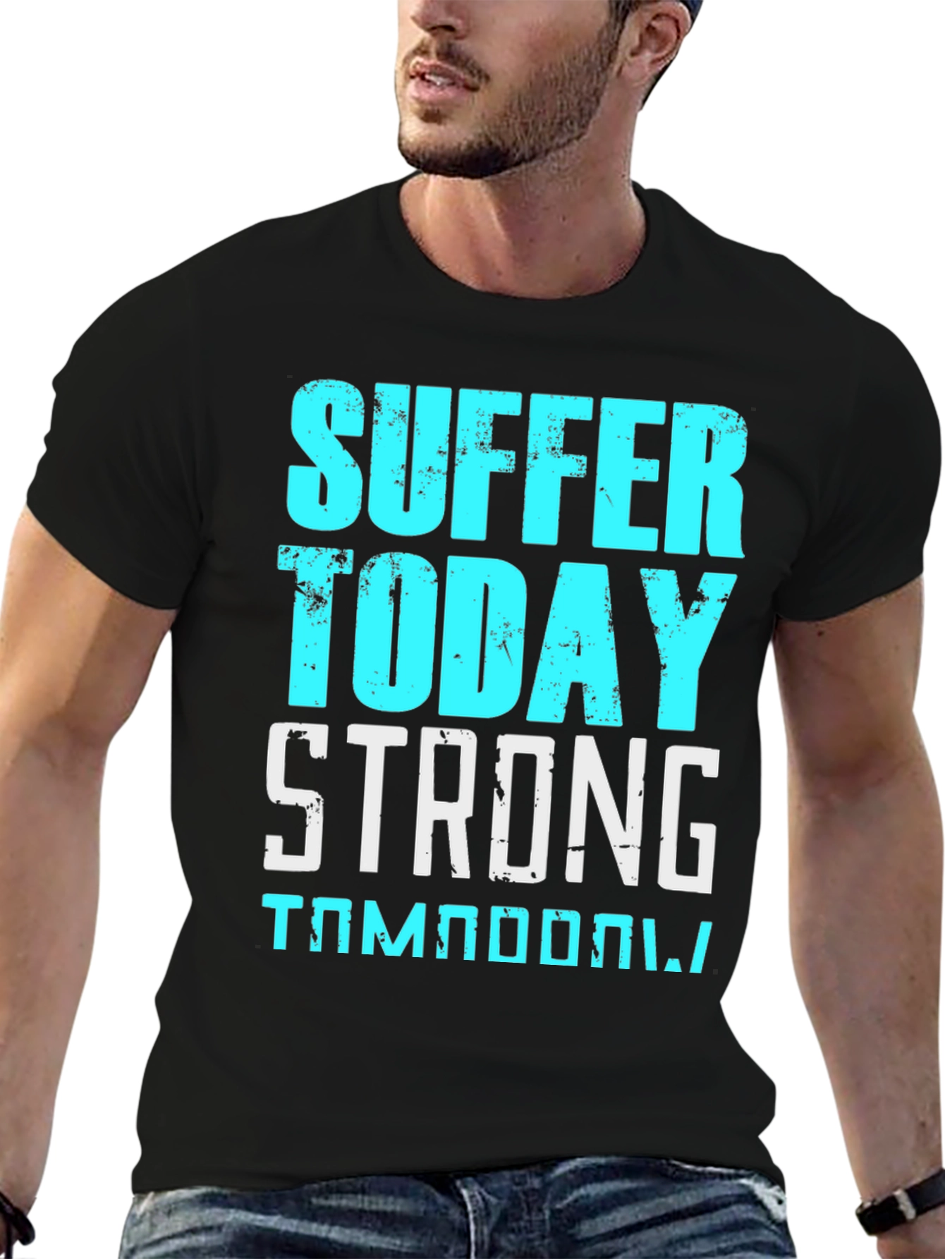 Suffer Today Strong T-Shirt Black Cotton