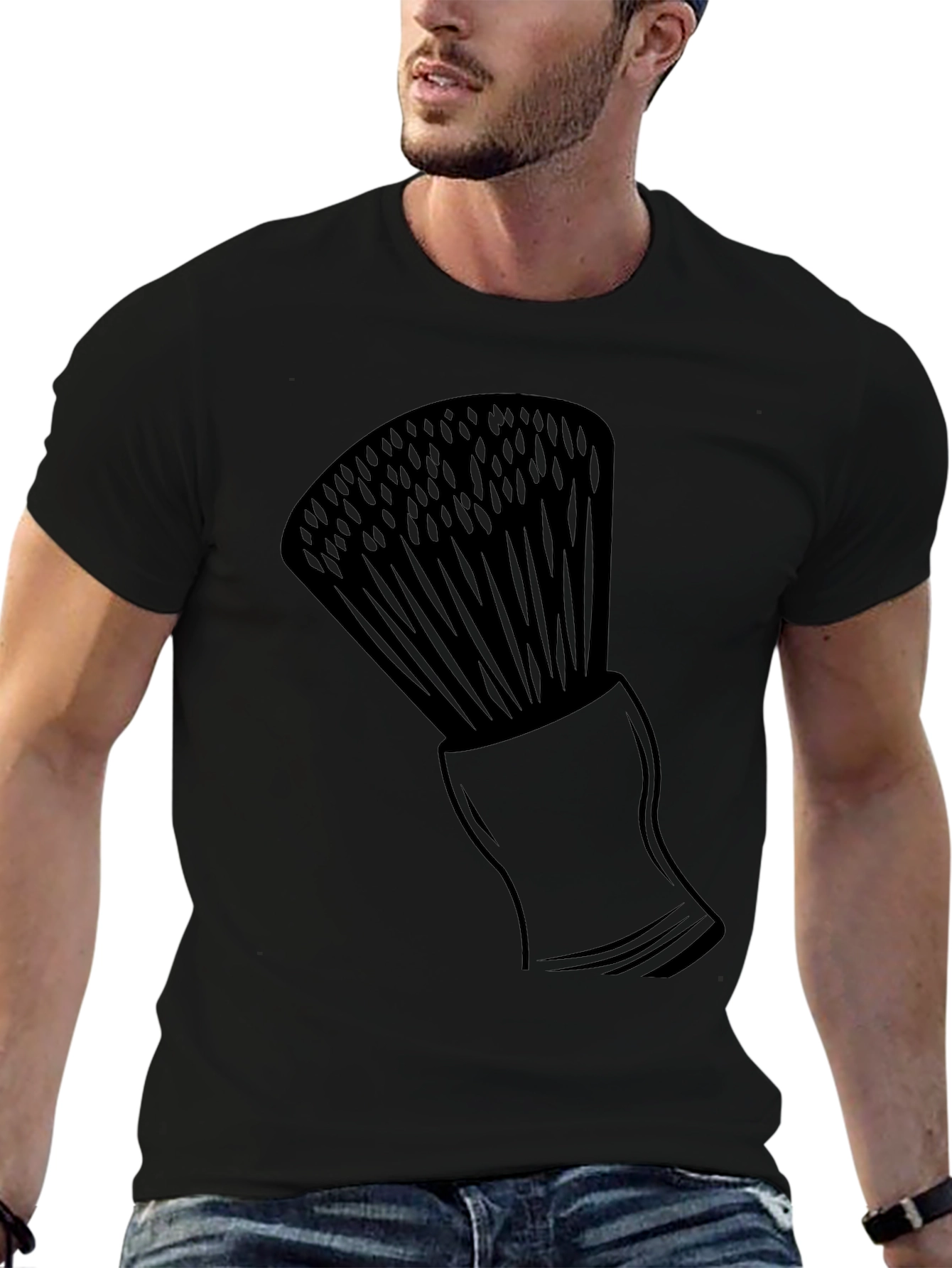Mens Graphic T-Shirt - Shaving Brush