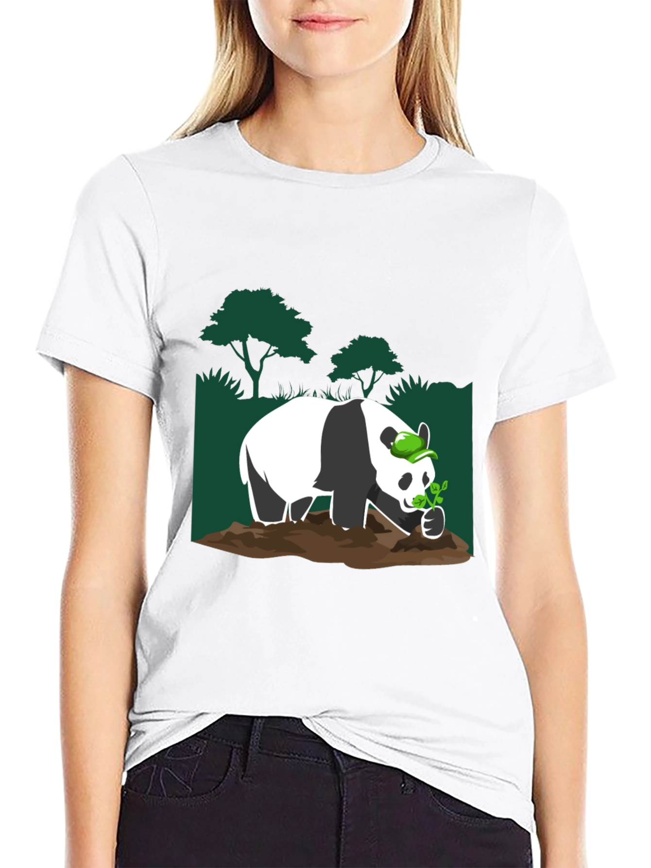 Panda Planting T-Shirt