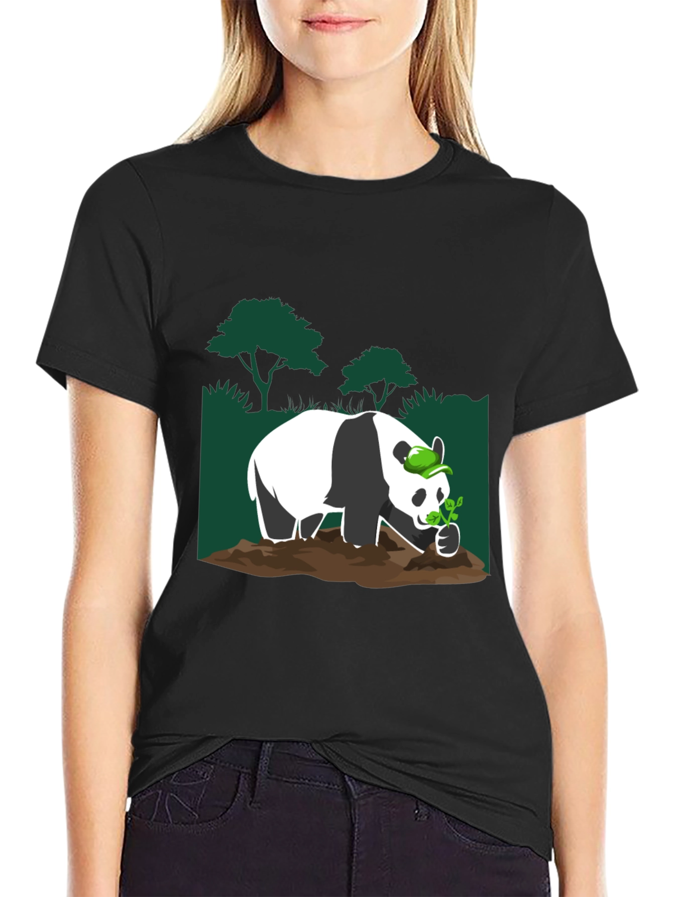 Panda Planting T-Shirt