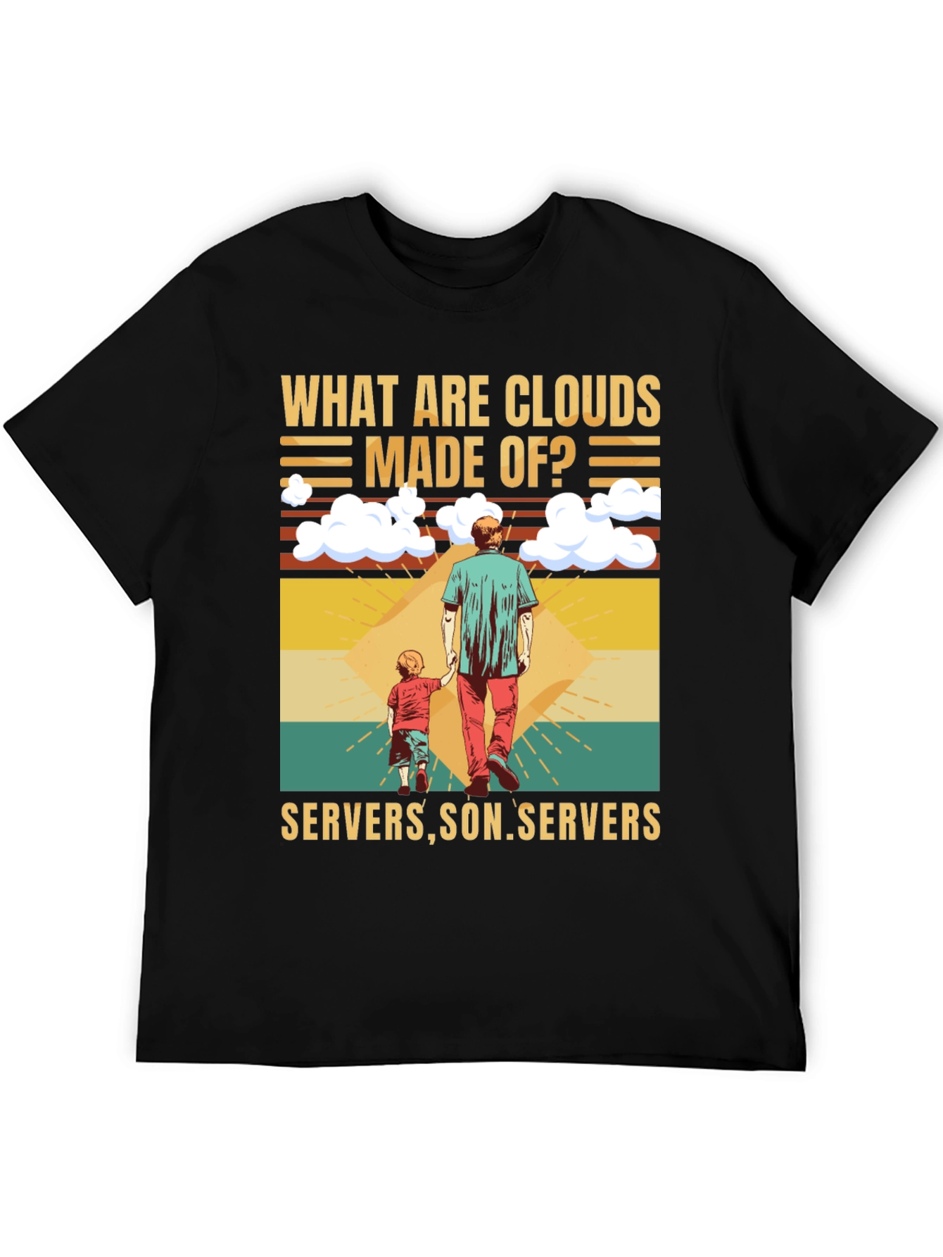 Cloud Made of Servers Funny T-Shirt