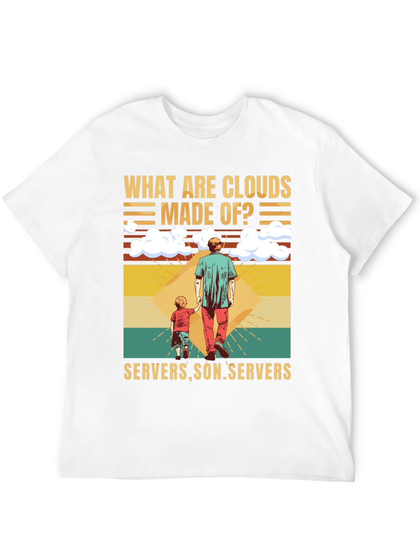 Cloud Made of Servers Funny T-Shirt